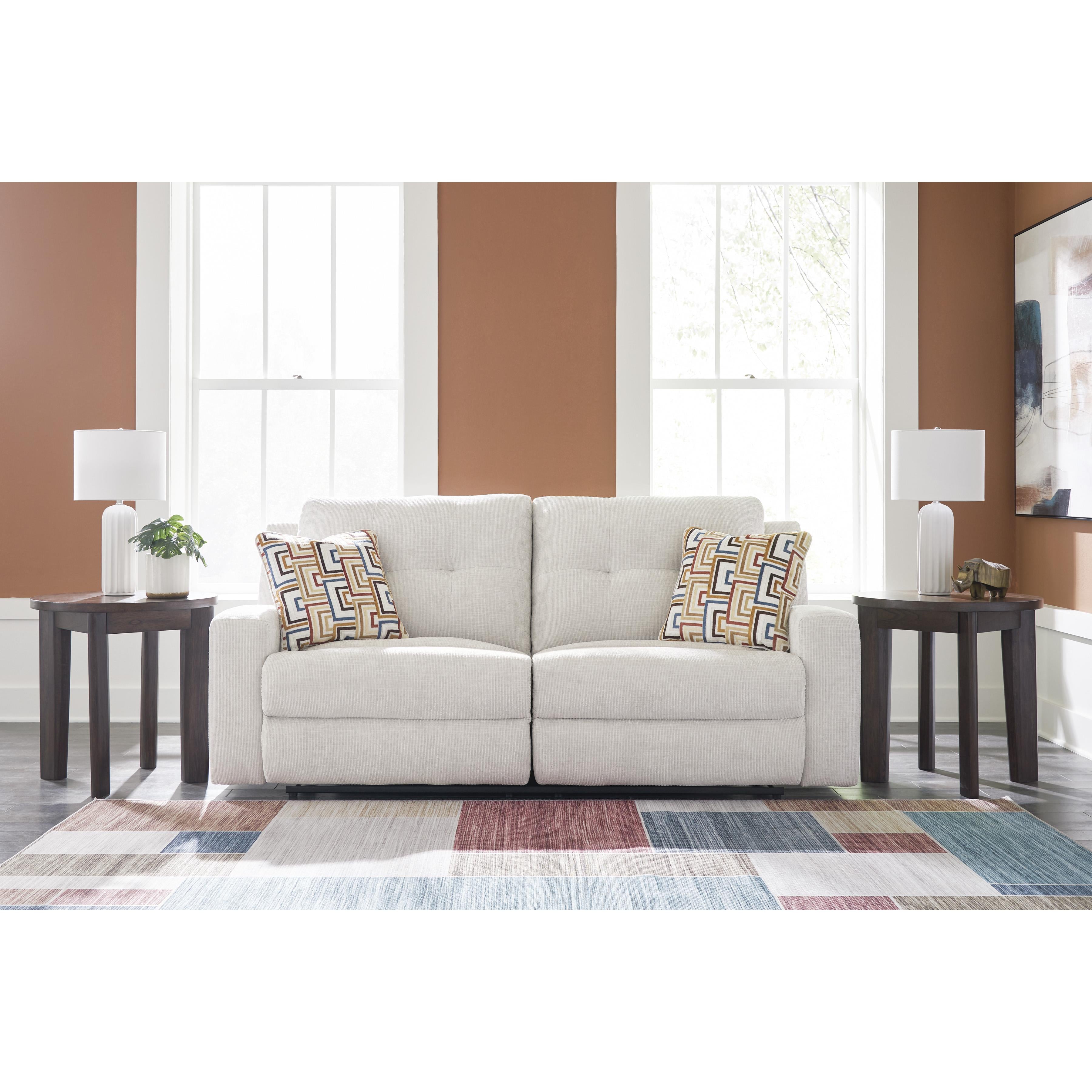  Manufacturer Color_Stone --  Signature Design by Ashley Danum Reclining Fabric Sofa IMAGE 6