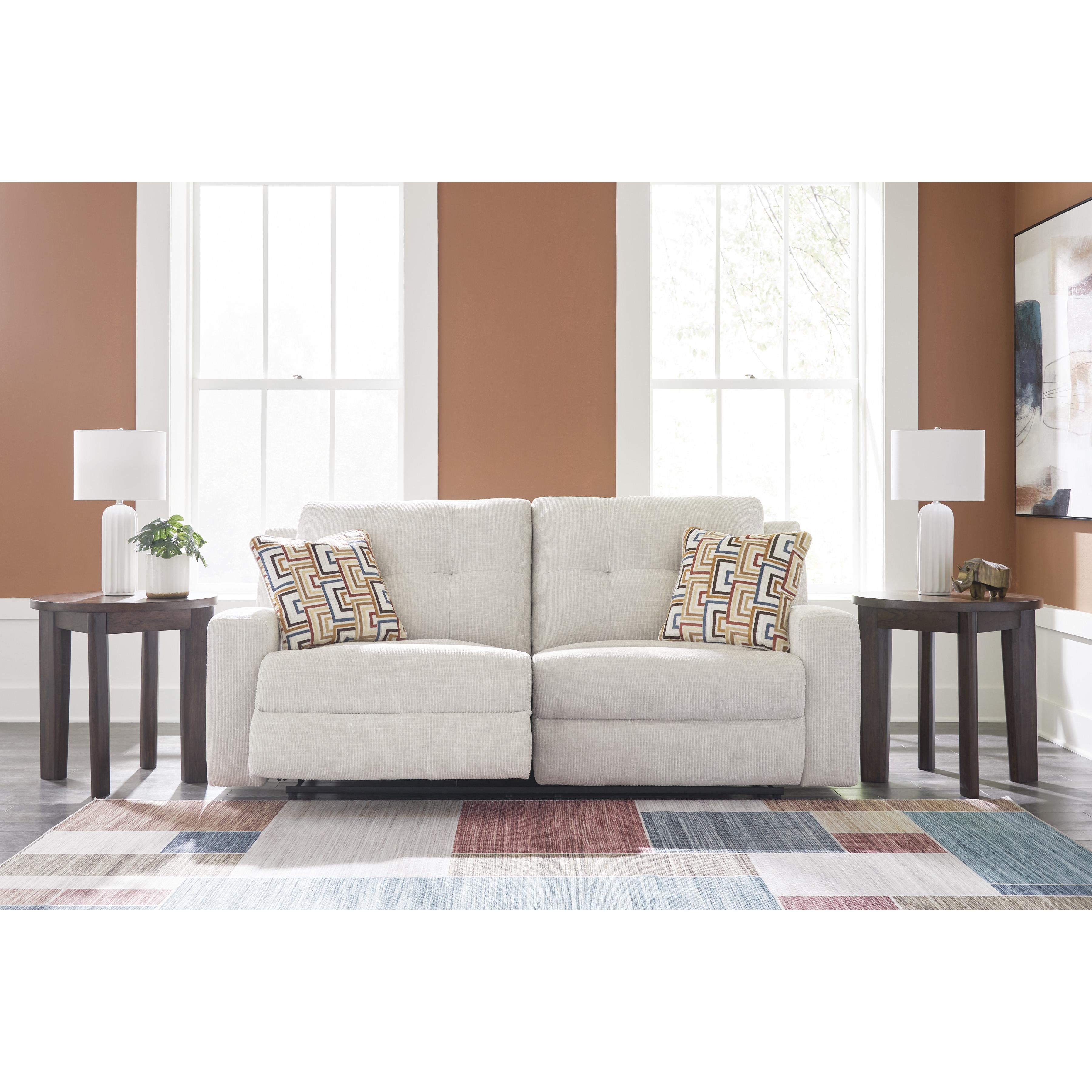  Manufacturer Color_Stone --  Signature Design by Ashley Danum Reclining Fabric Sofa IMAGE 7