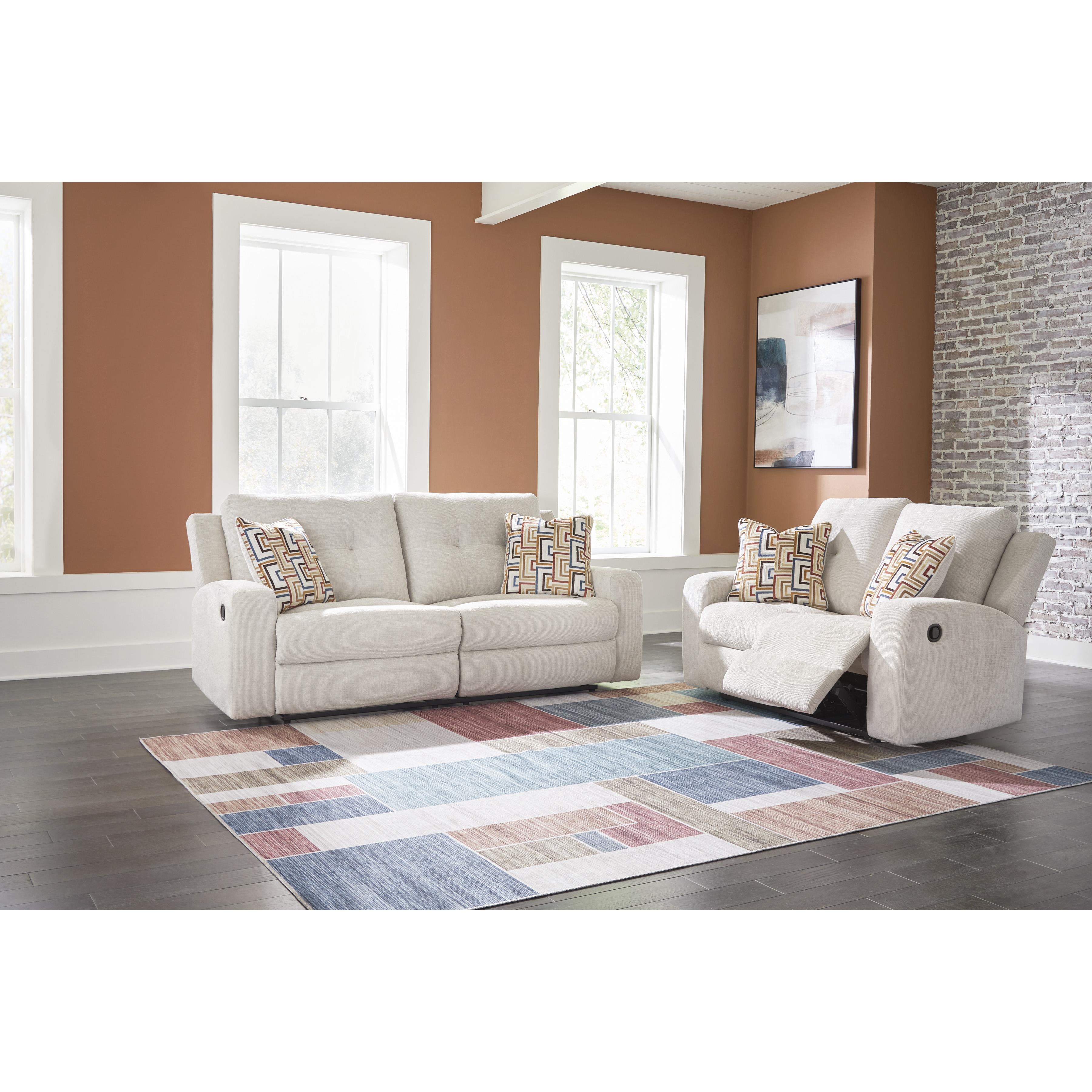  Manufacturer Color_Stone --  Signature Design by Ashley Danum Reclining Fabric Sofa IMAGE 8