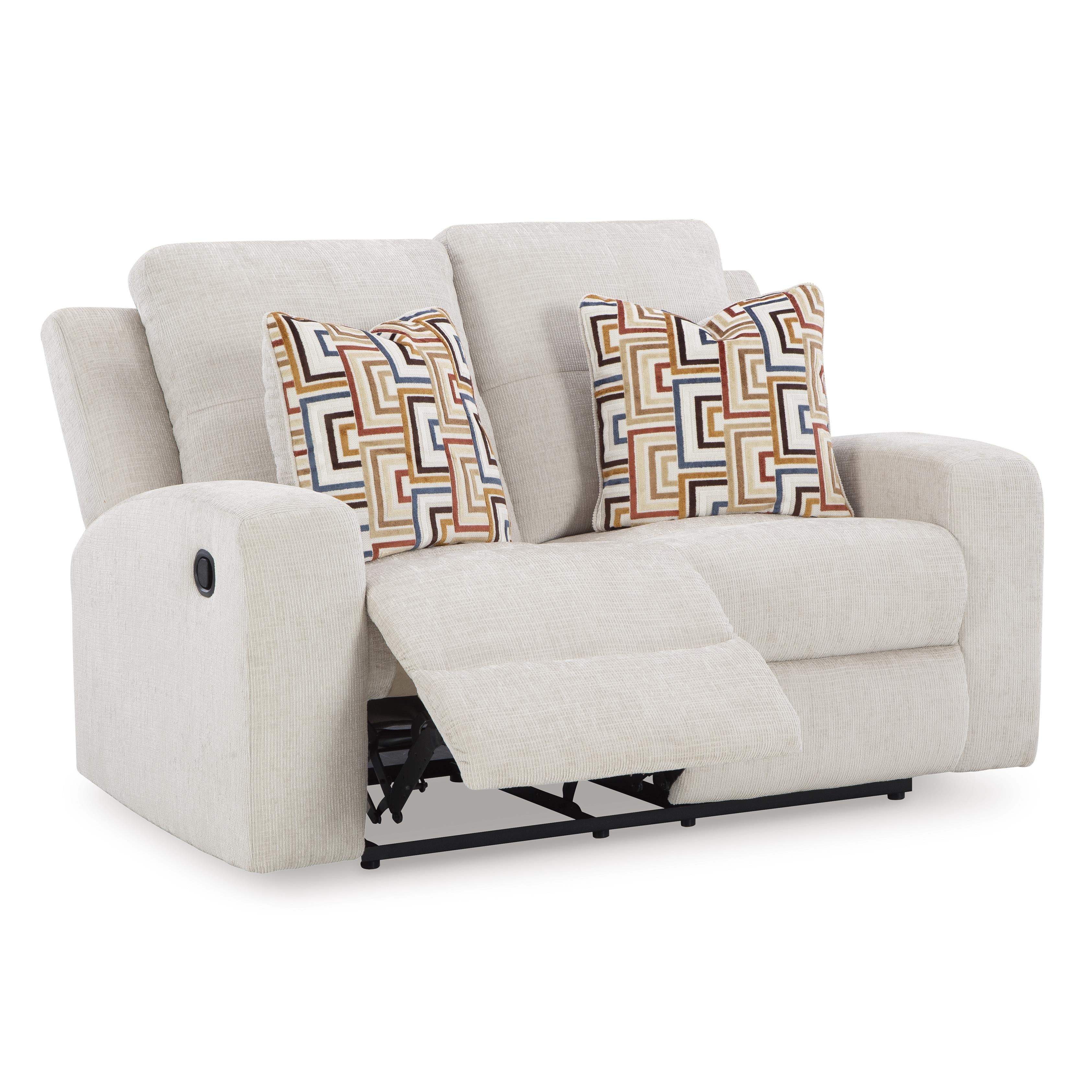  Manufacturer Color_Stone --  Signature Design by Ashley Danum Stationary Fabric Loveseat IMAGE 2