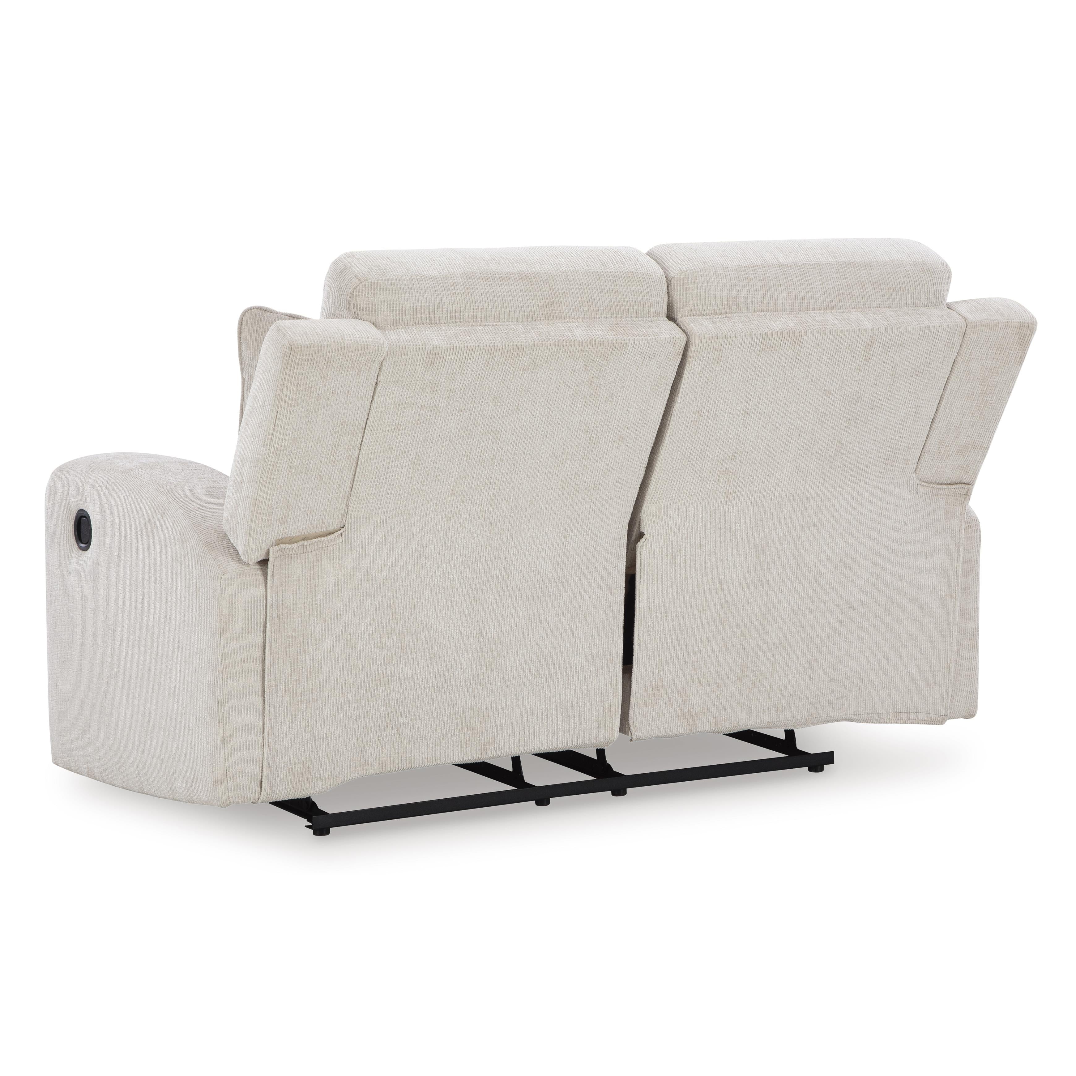  Manufacturer Color_Stone --  Signature Design by Ashley Danum Stationary Fabric Loveseat IMAGE 5