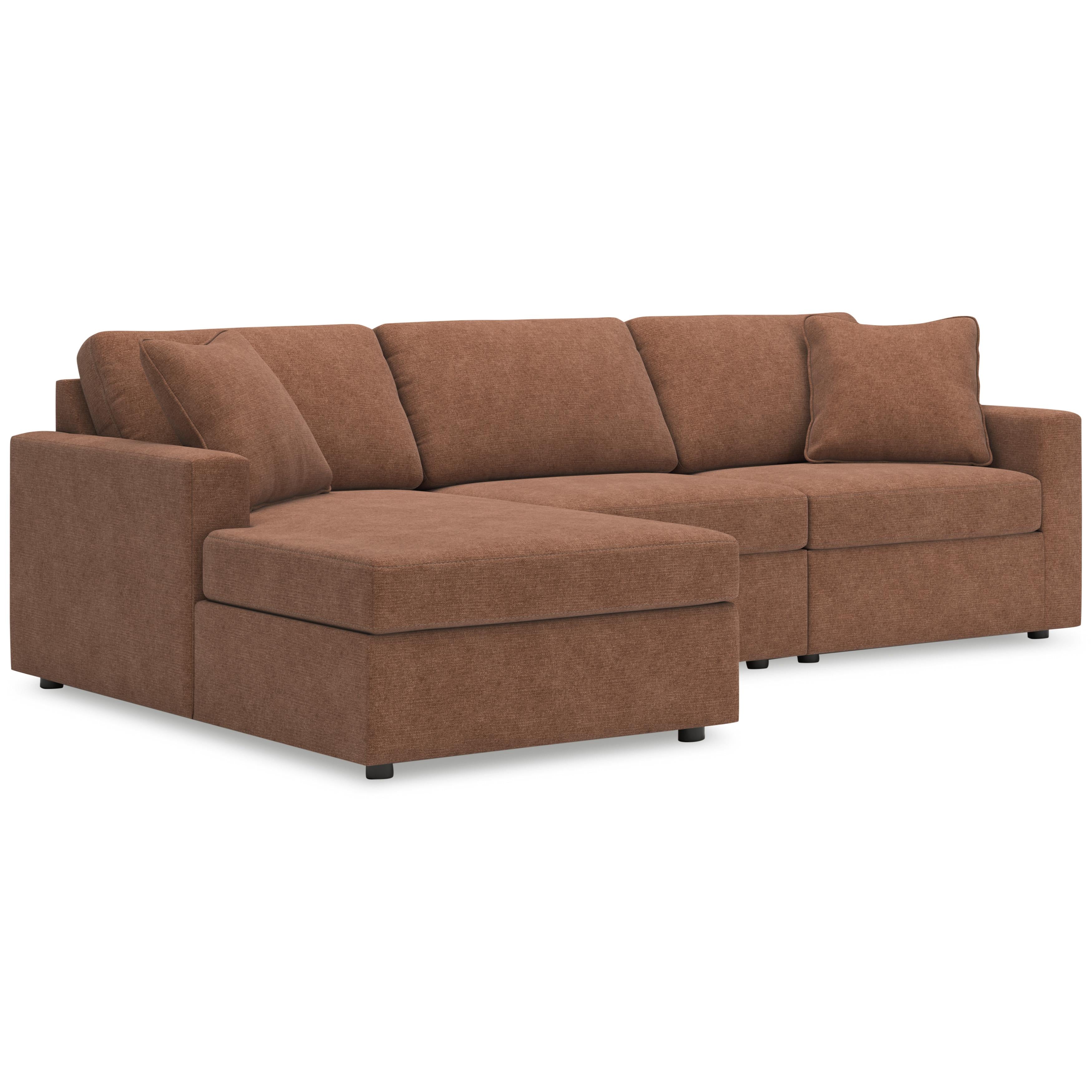  Manufacturer Color_Spice --  Signature Design by Ashley Modmax Stationary Fabric Sofa IMAGE 1