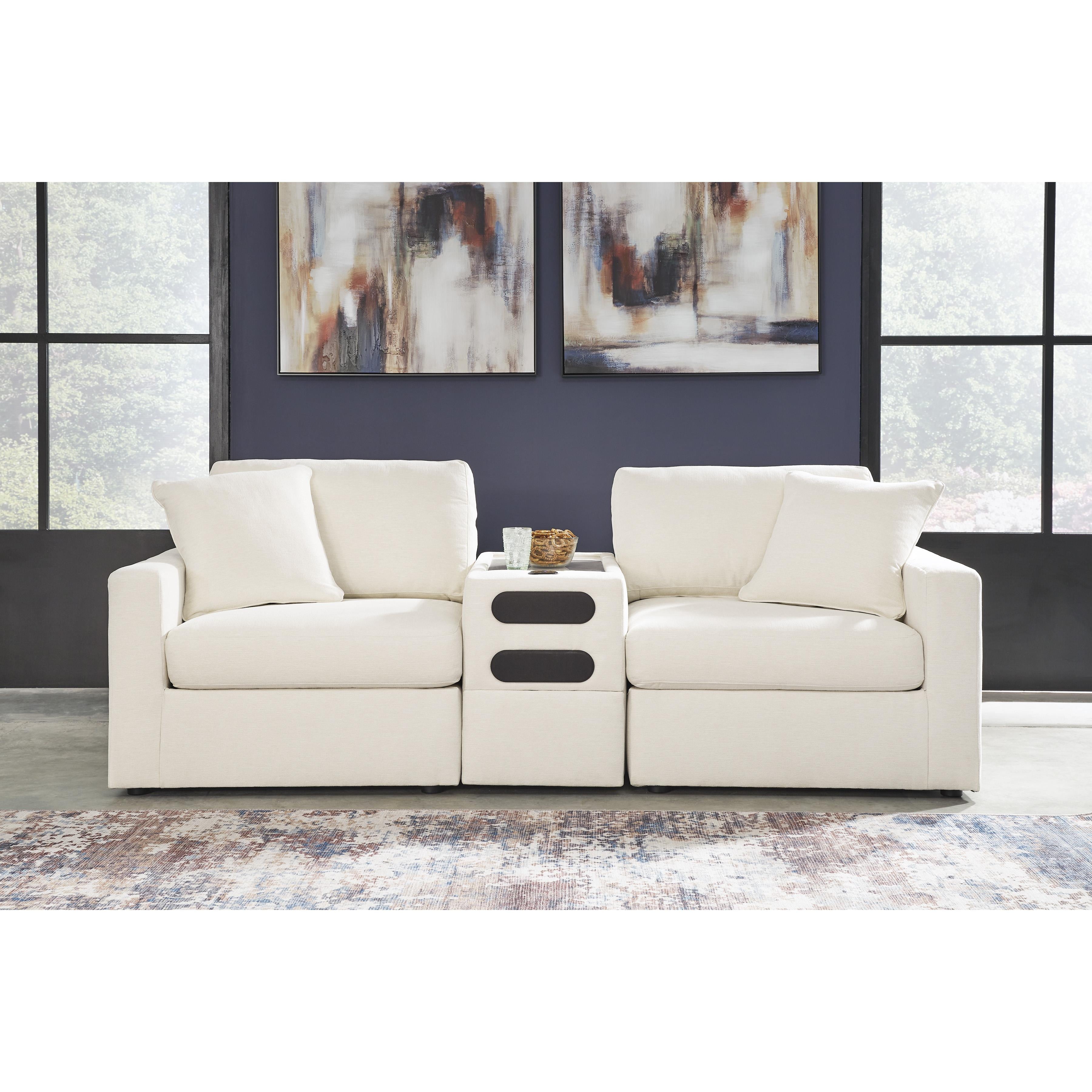  Manufacturer Color_Oyster --  Modmax 92103S13 3 pc Sectional with Audio Console IMAGE 1