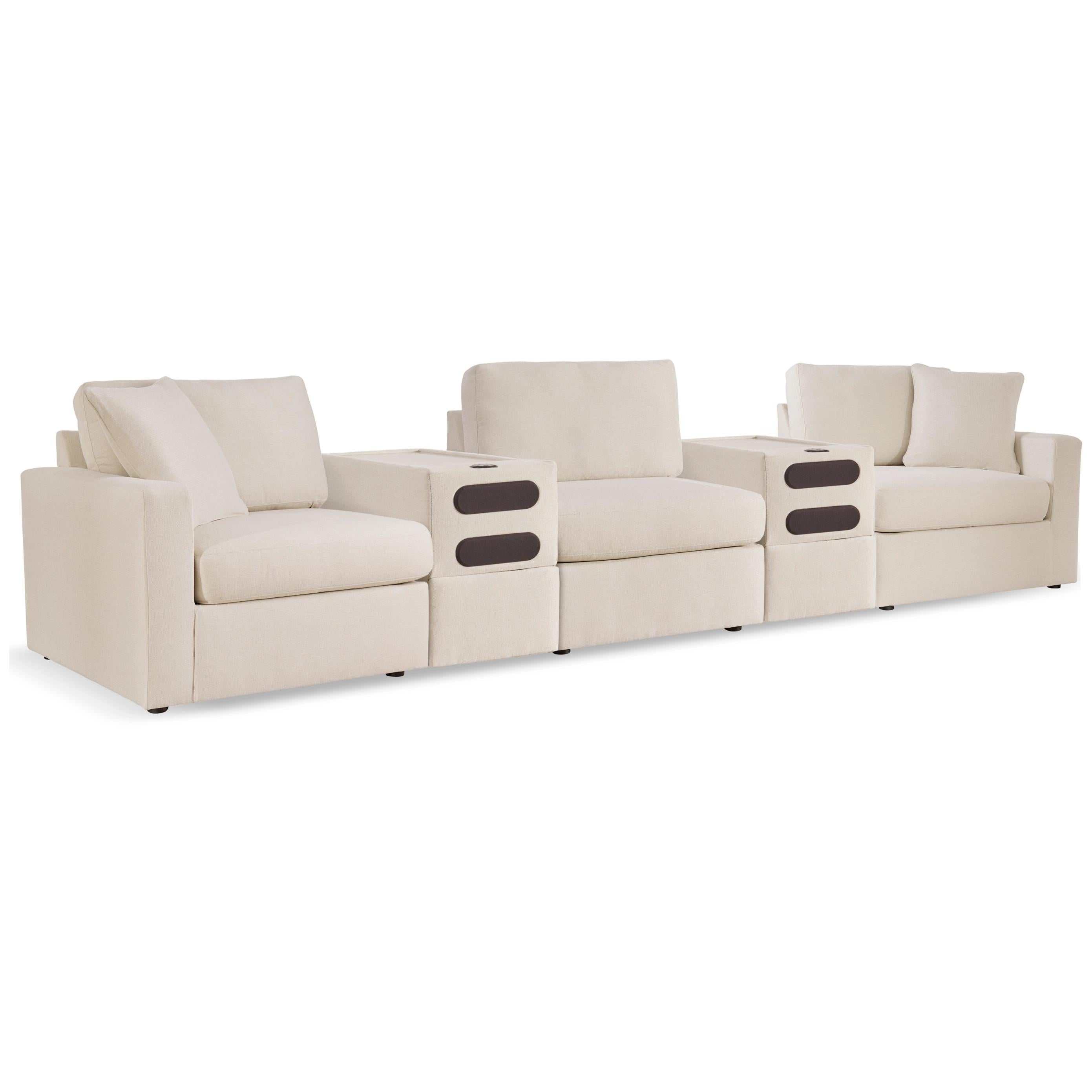  Manufacturer Color_Oyster --  Modmax 92103S15 5 pc Sectional with Audio Consoles IMAGE 1
