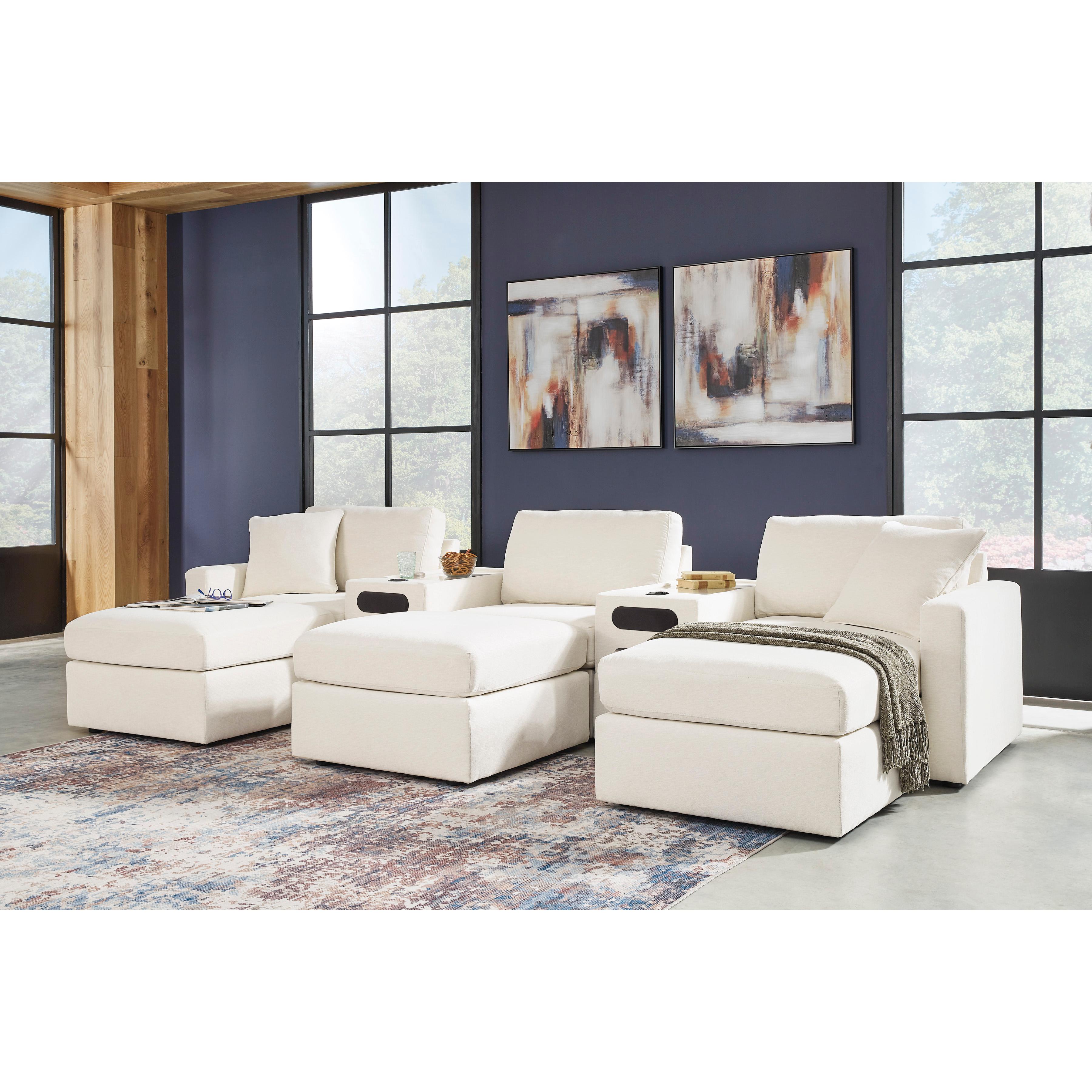 Manufacturer Color_Oyster --  Modmax 92103S15 5 pc Sectional with Audio Consoles IMAGE 2