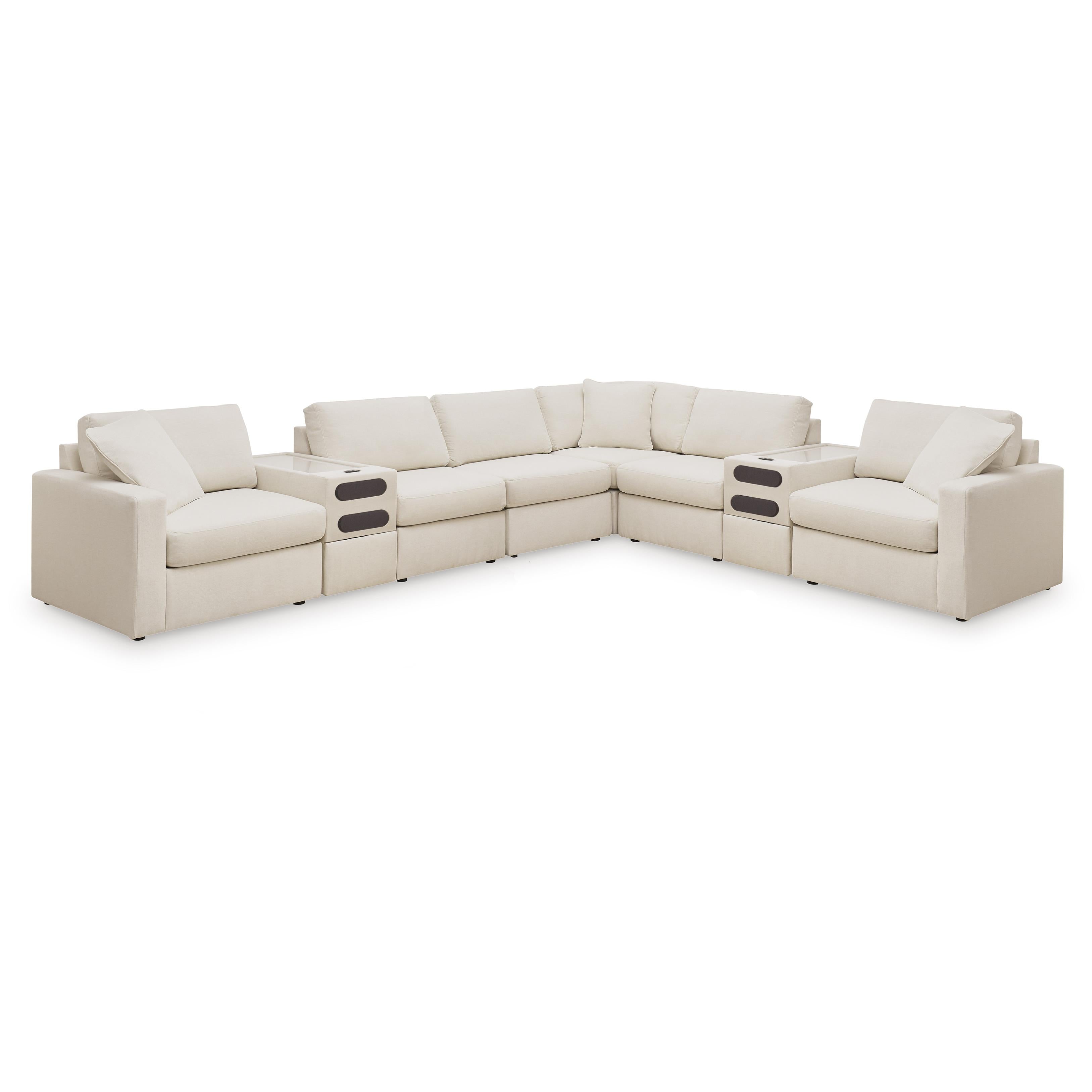  Manufacturer Color_Oyster --  Modmax 92103S16 8 pc Sectional with Audio Consoles IMAGE 1