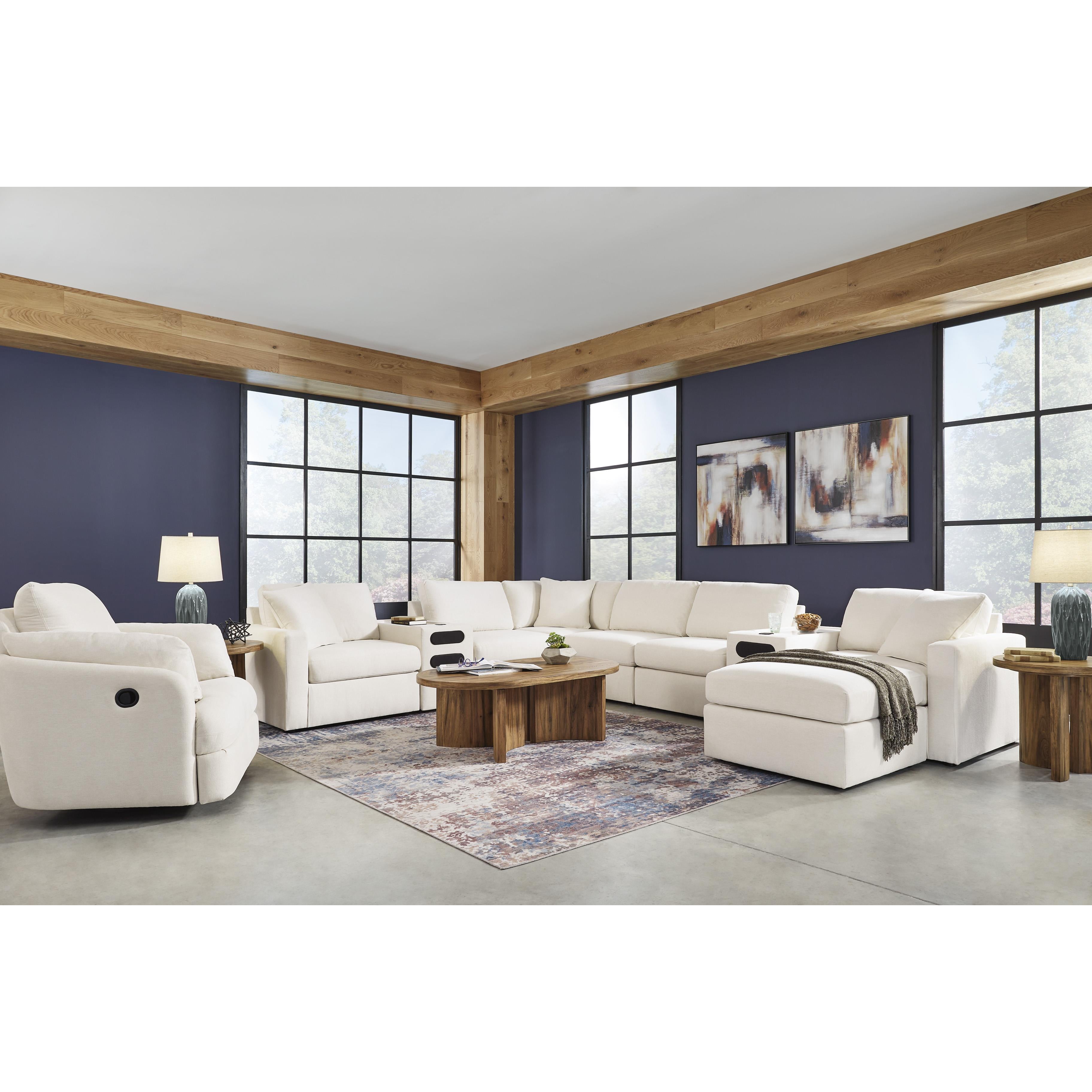  Manufacturer Color_Oyster --  Modmax 92103S16 8 pc Sectional with Audio Consoles IMAGE 3