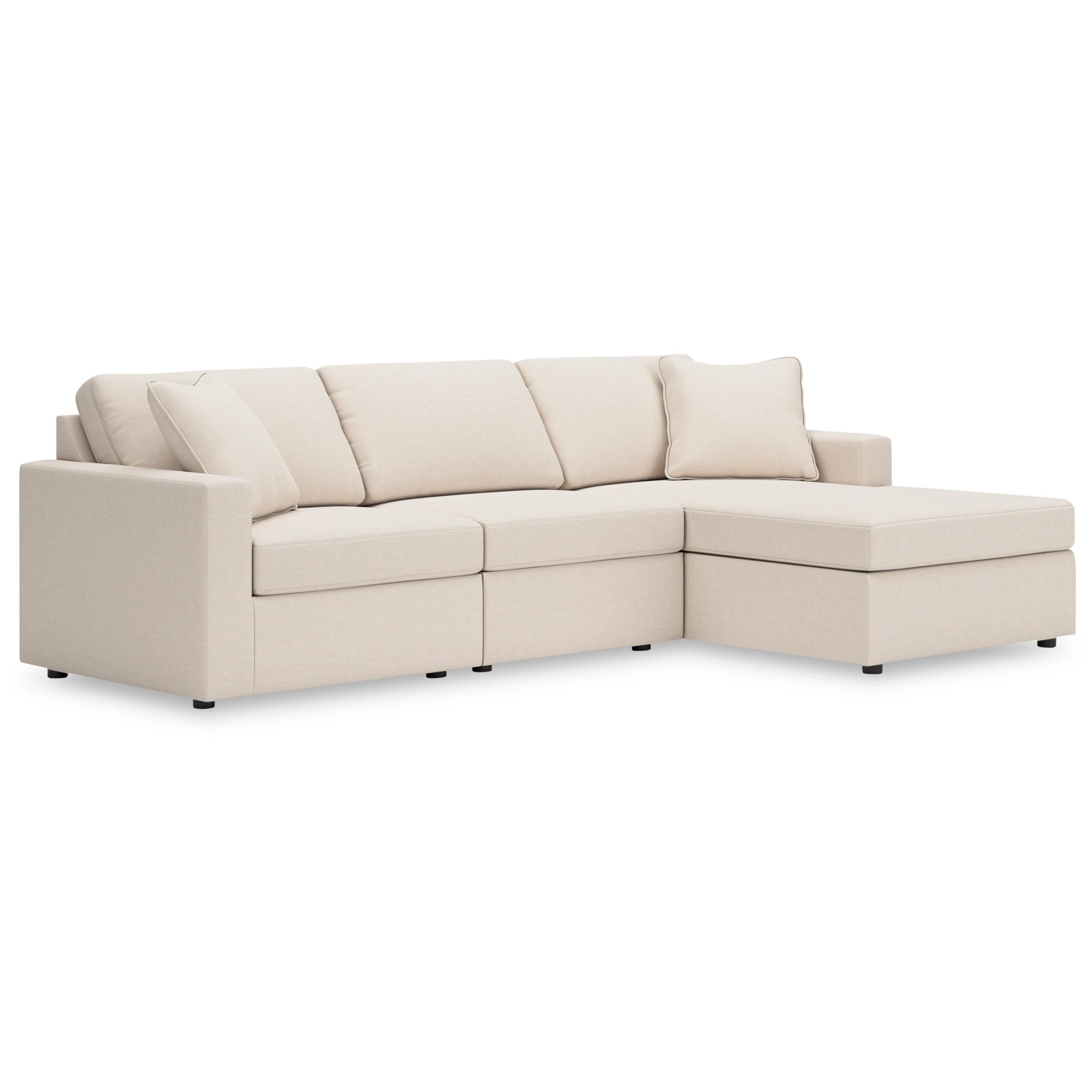  Manufacturer Color_Oyster --  Modmax 92103S18 3 pc Sectional with Chaise IMAGE 1