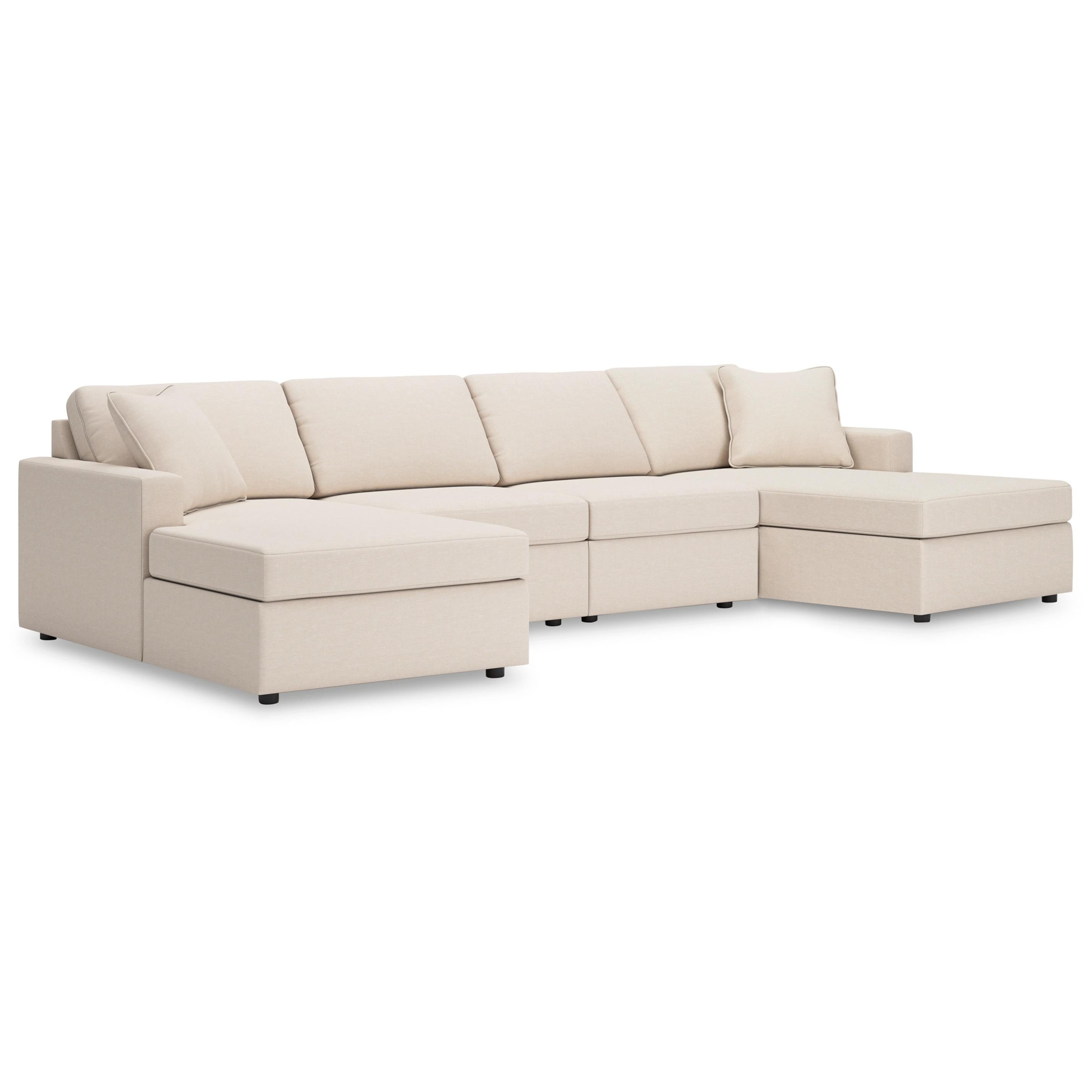  Manufacturer Color_Oyster --  Modmax 92103S19 4 pc Double Chaise Sectional IMAGE 1