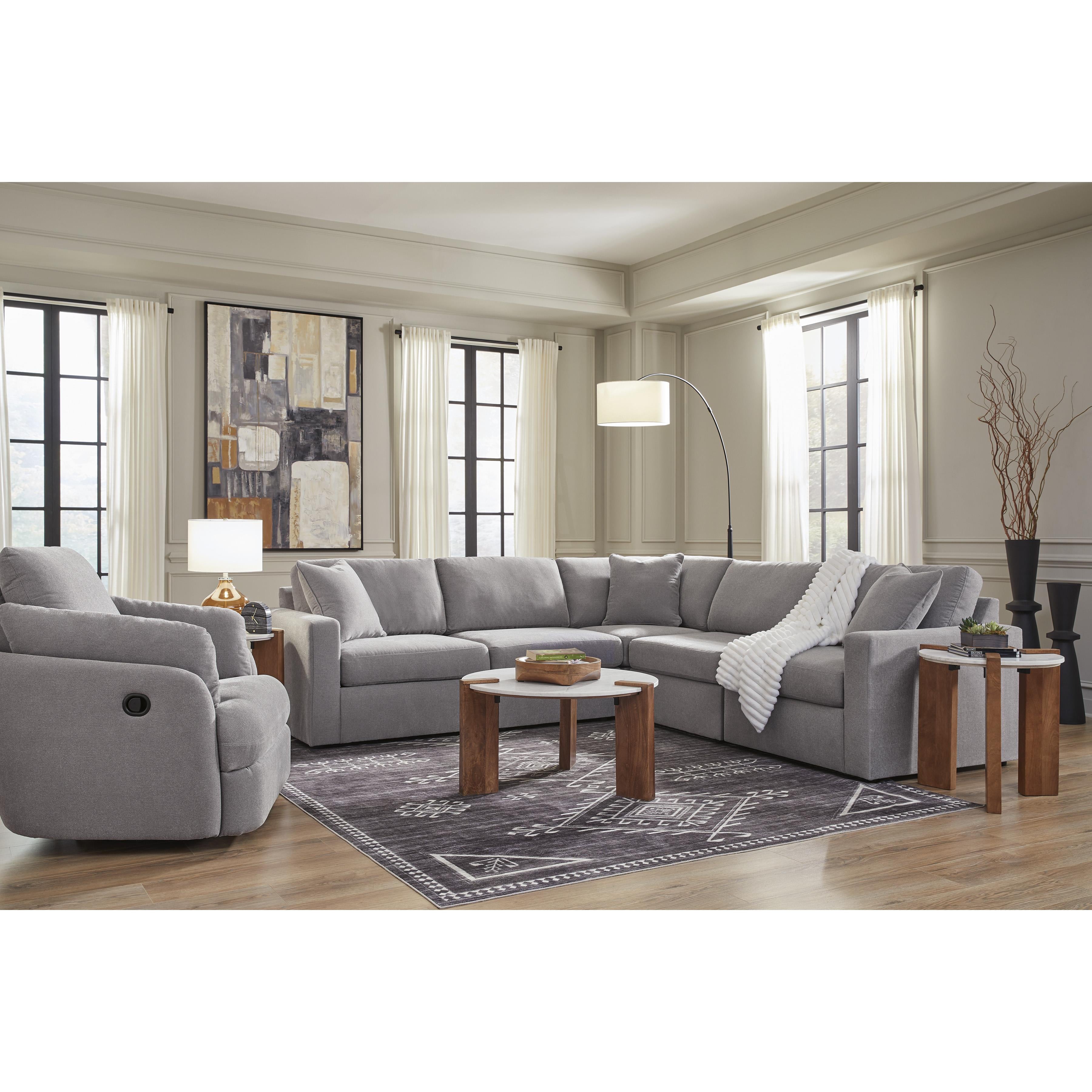 Manufacturer Color_Granite --  Modmax 9210461 Swivel Glider Recliner IMAGE 11