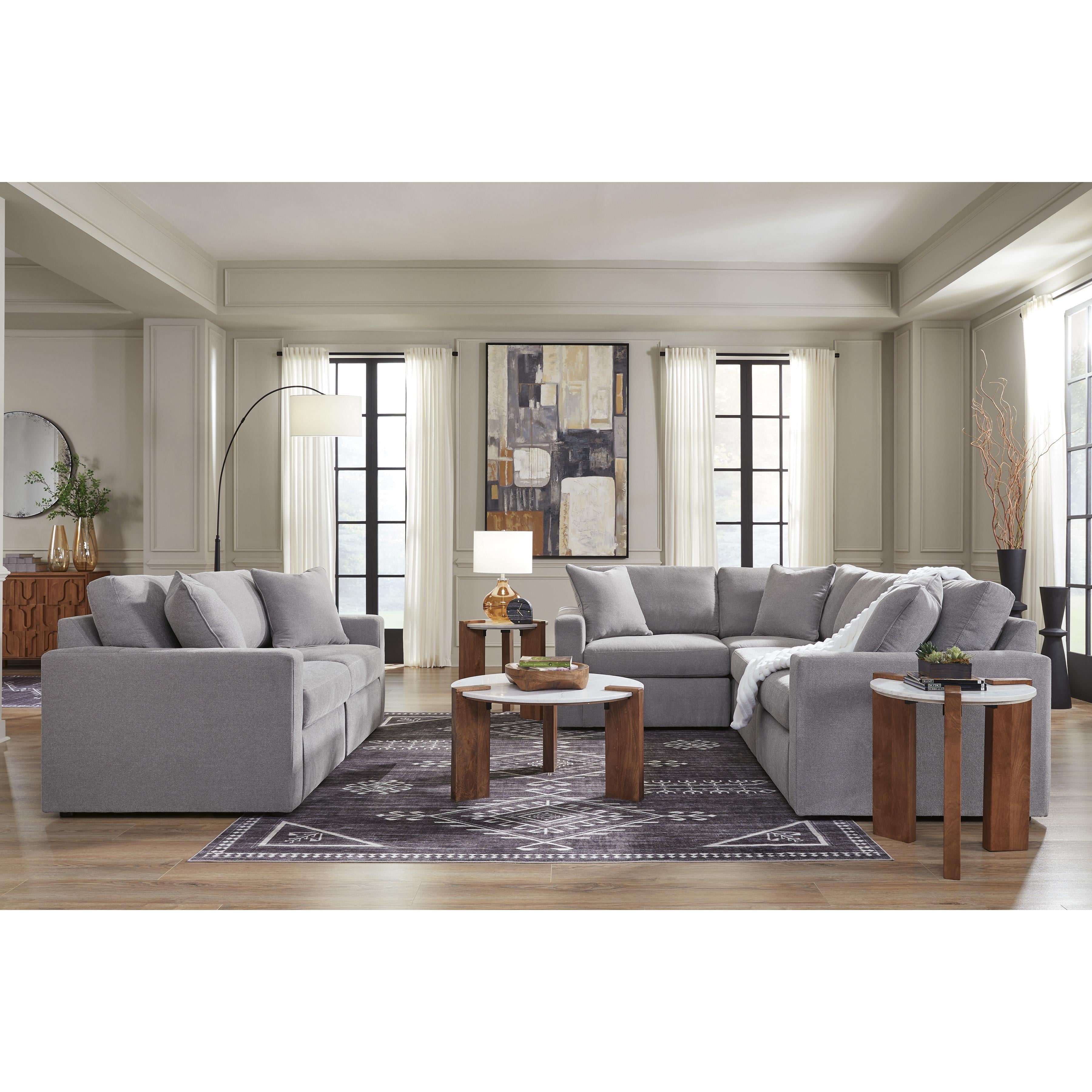  Manufacturer Color_Granite --  Modmax 92104S1 2 pc Loveseat IMAGE 2