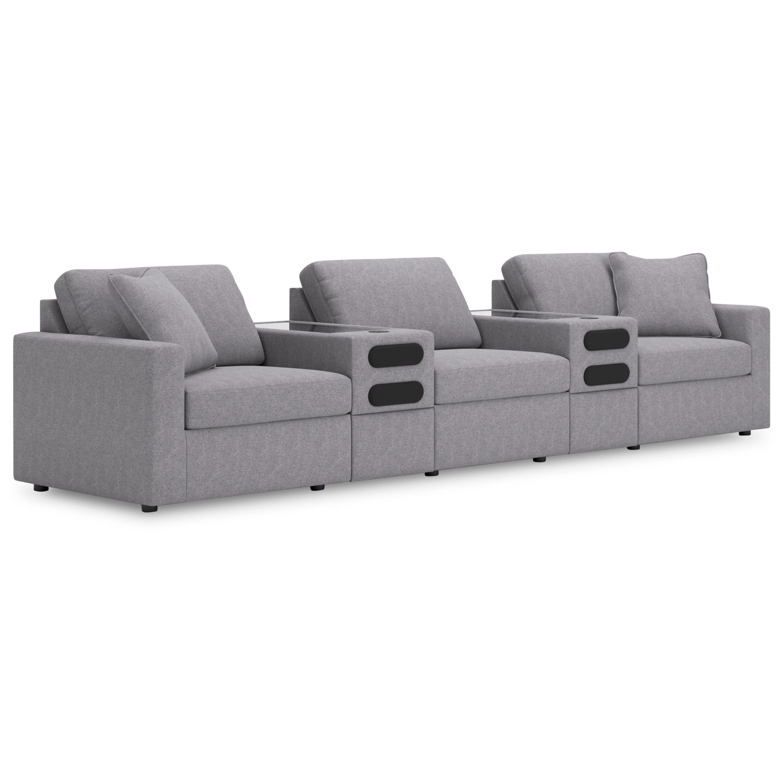 Manufacturer Color_Granite --  Modmax 92104S15 5 pc Sectional with Audio Consoles IMAGE 1