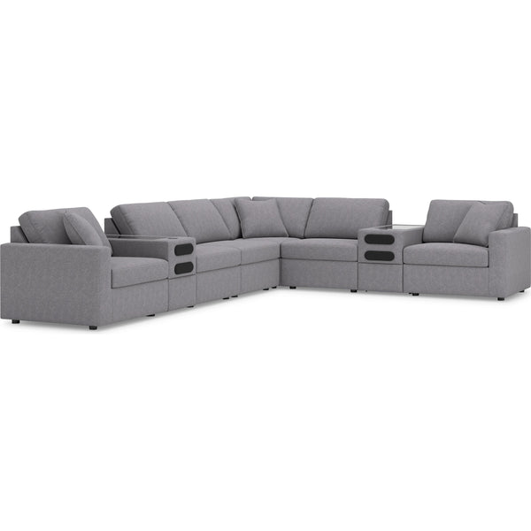 Signature Design by Ashley Modmax 92104S16 8 pc Sectional with Audio System
