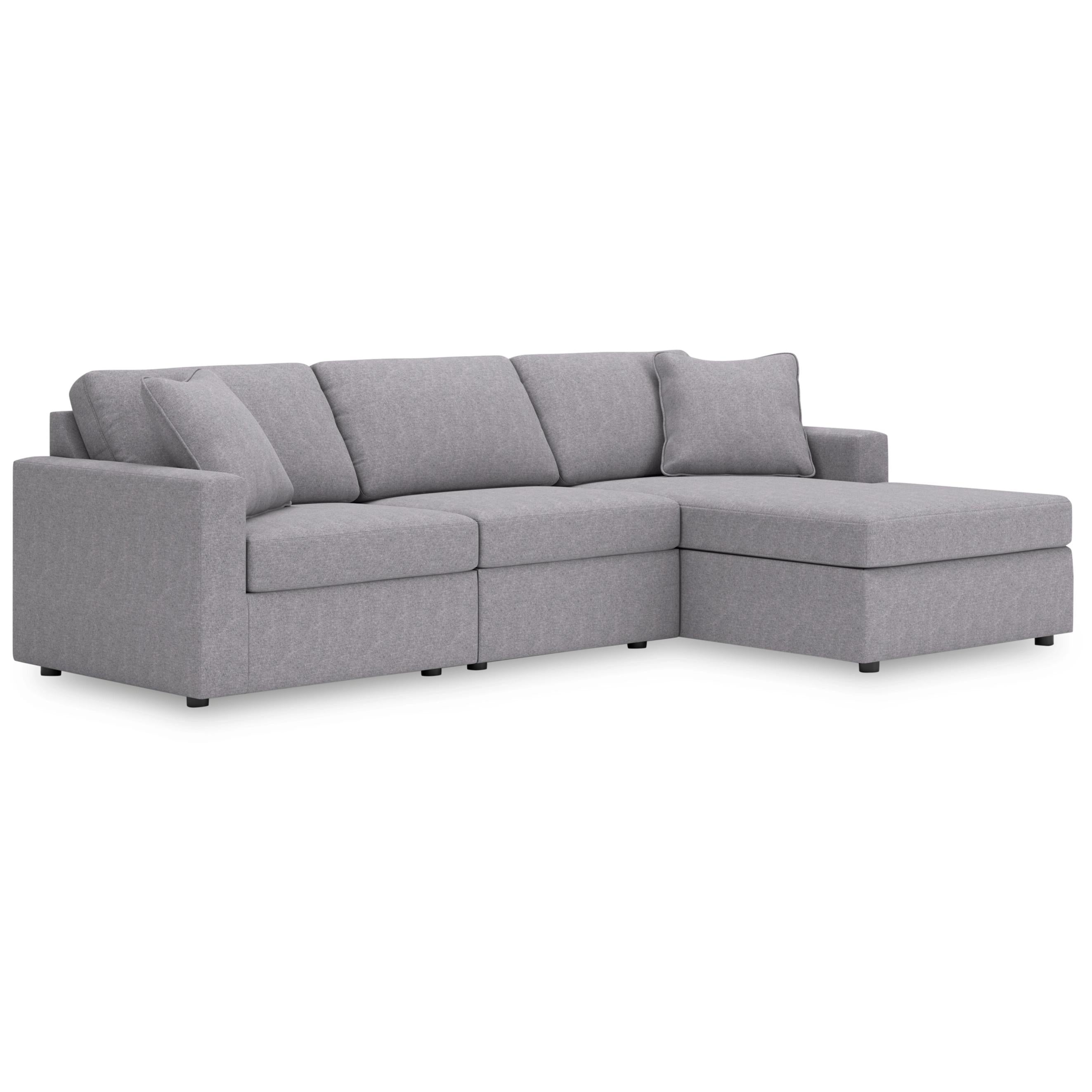 Manufacturer Color_Granite --  Modmax 92104S18 3 pc Sectional with Chaise IMAGE 1