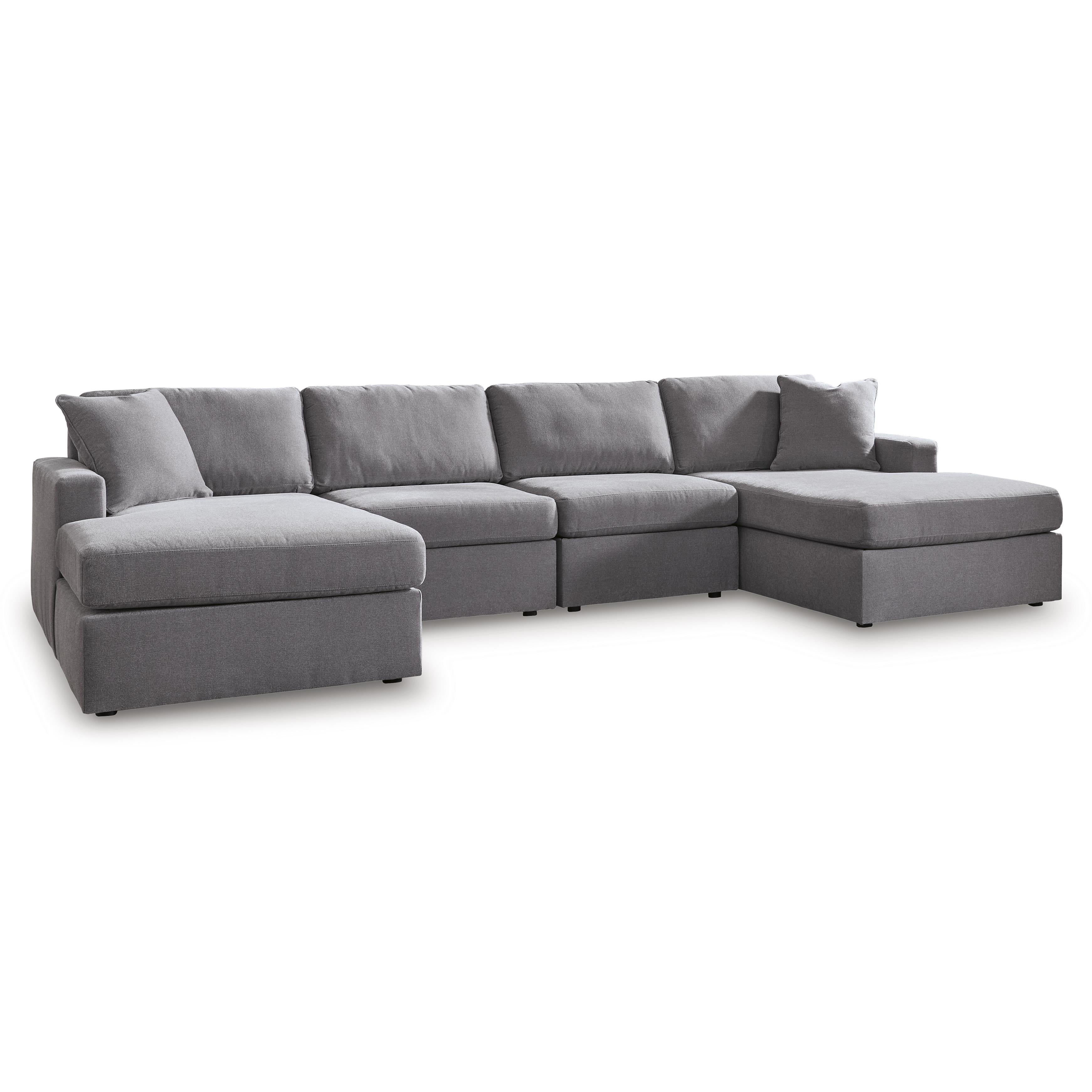 Manufacturer Color_Granite --  Modmax 92104S19 4 pc Double Chaise Sectional IMAGE 1