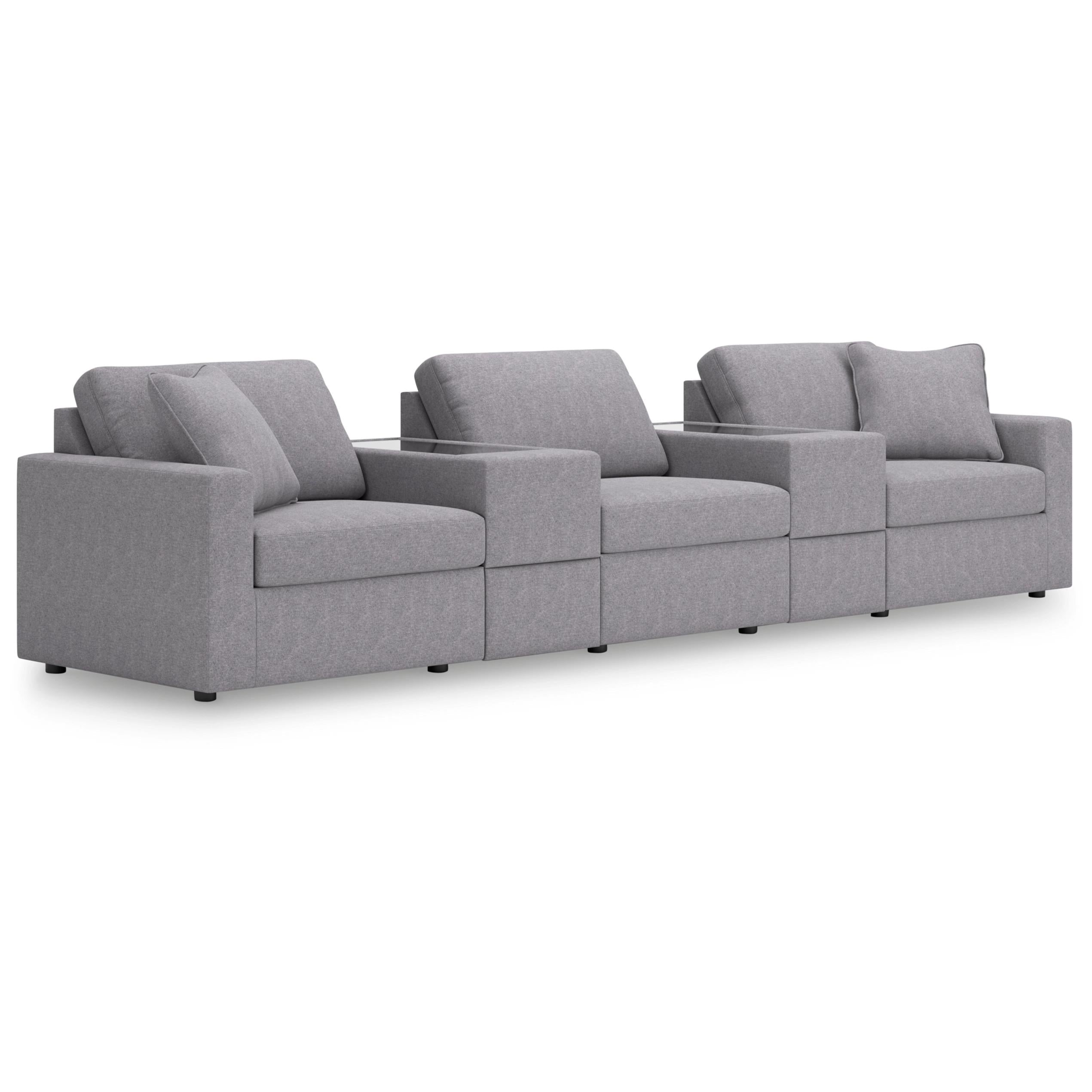  Manufacturer Color_Granite --  Modmax 92104S9 5 pc Sectional with Storage Consoles IMAGE 1