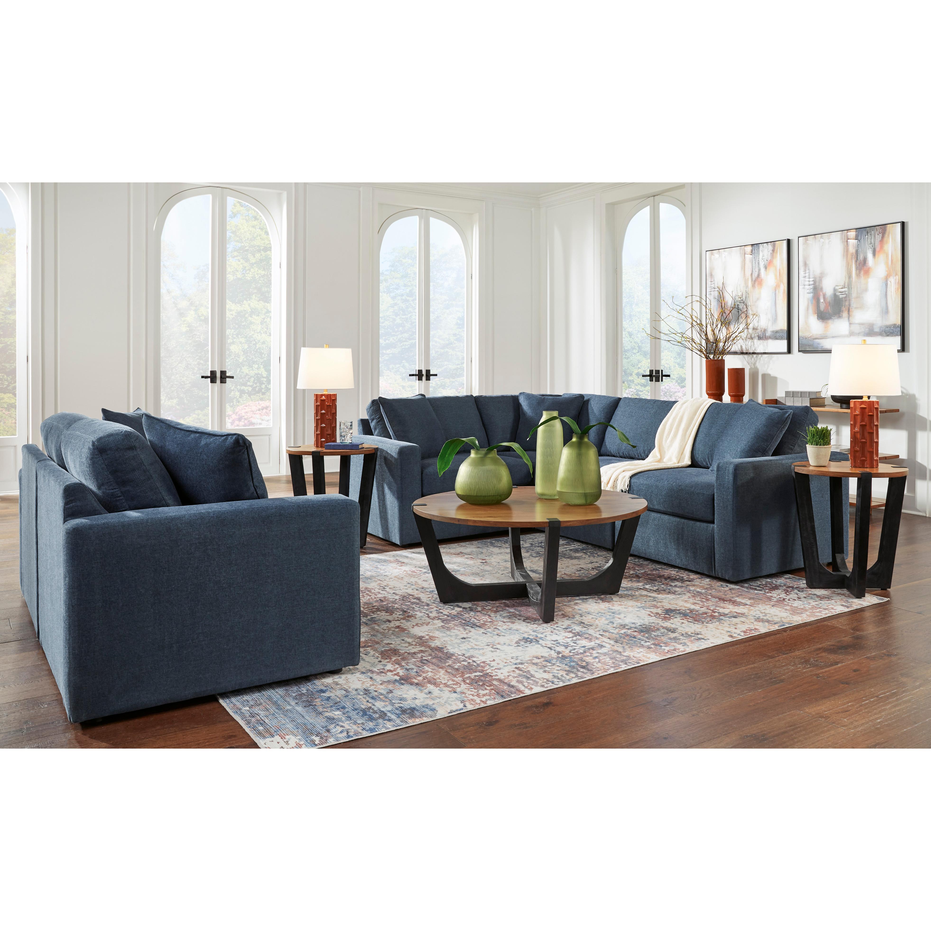  Manufacturer Color_Ink --  Modmax 92121S1 2 pc Loveseat IMAGE 3