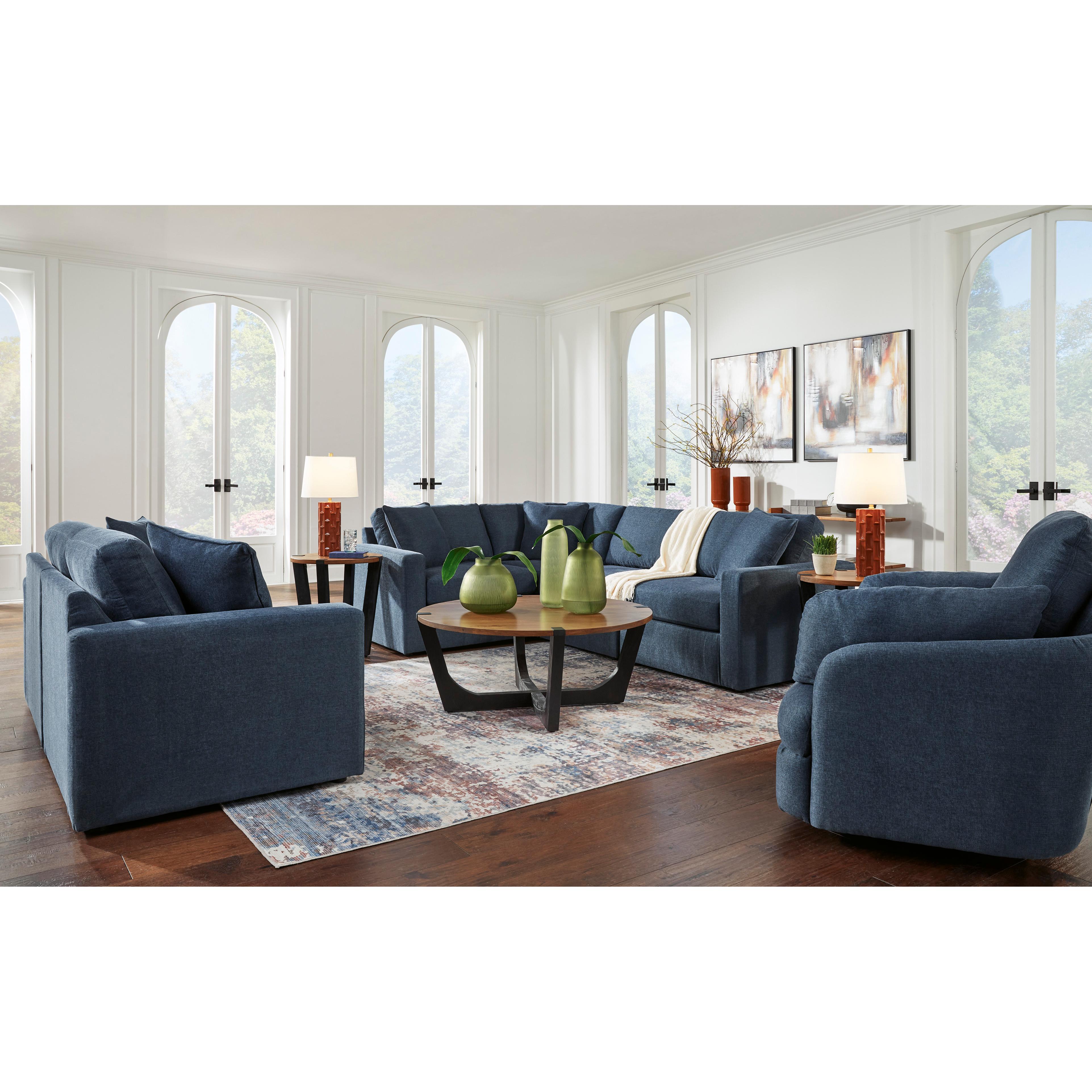  Manufacturer Color_Ink --  Modmax 92121S1 2 pc Loveseat IMAGE 4