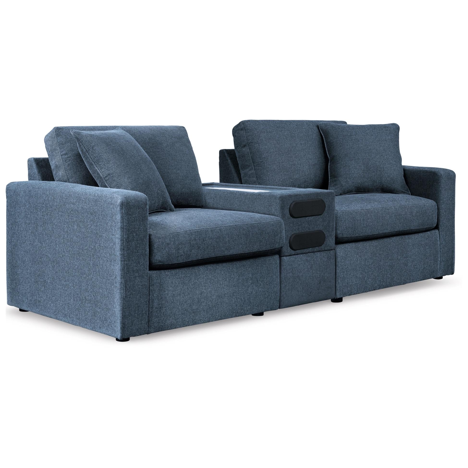  Manufacturer Color_Ink --  Modmax 92121S13 3 pc Sectional with Audio Console IMAGE 1