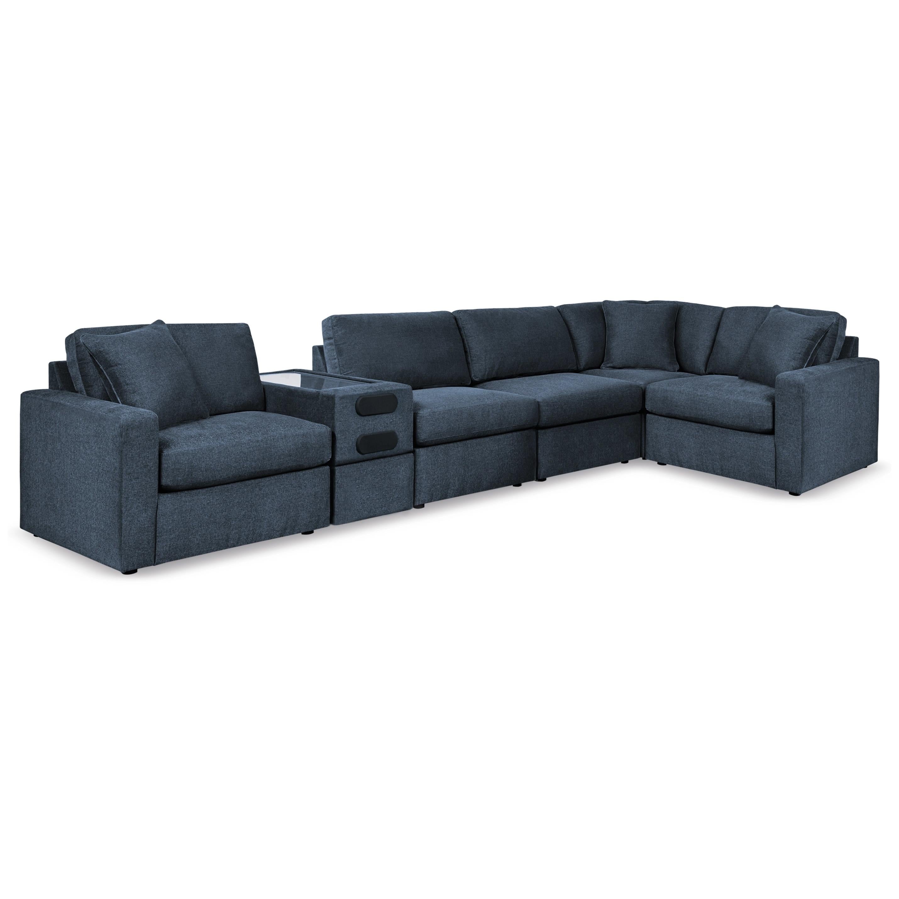  Manufacturer Color_Ink --  Modmax 92121S14 6 pc Sectional with Audio Console IMAGE 1