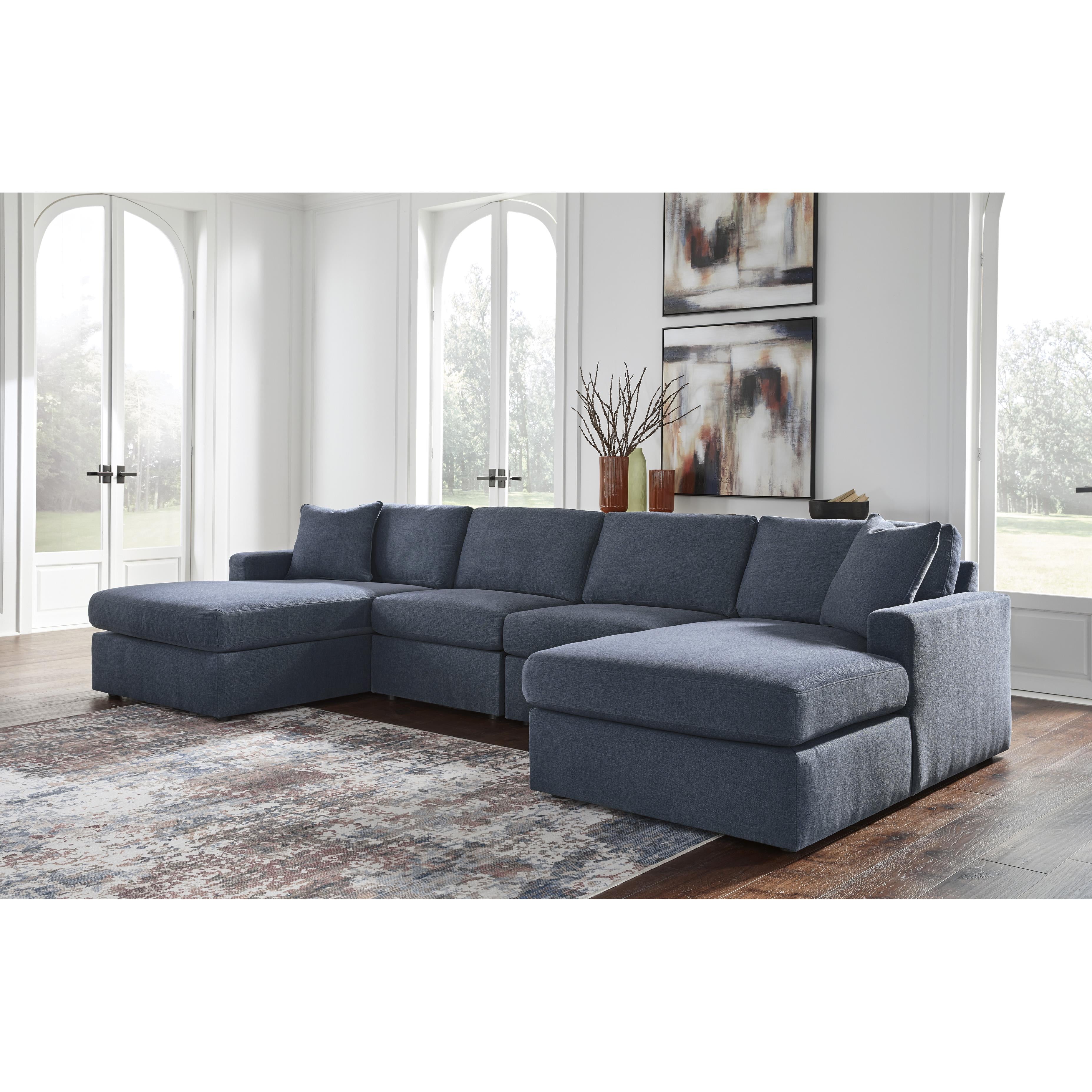  Manufacturer Color_Ink --  Modmax 92121S19 4 pc Double Chaise Sectional IMAGE 2