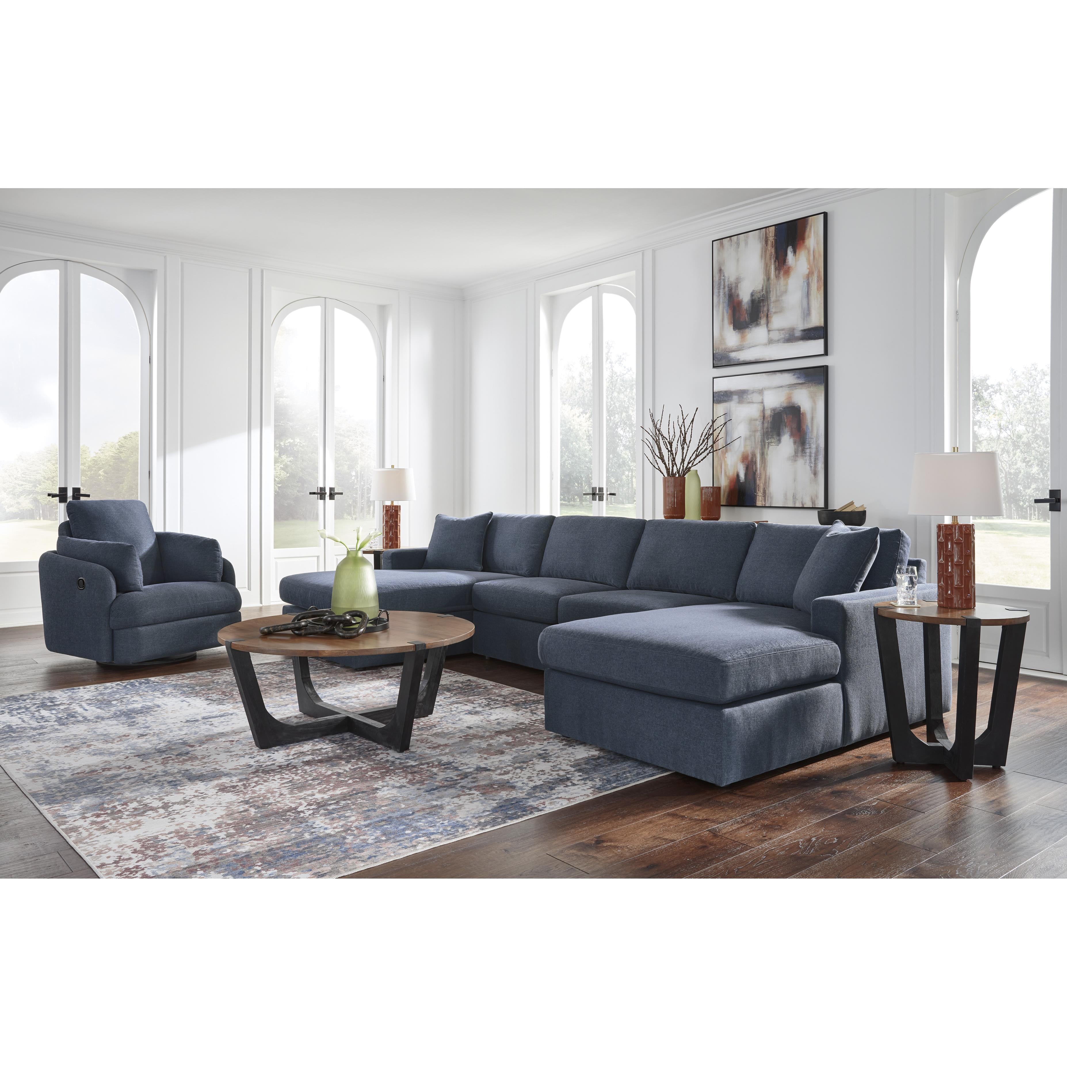  Manufacturer Color_Ink --  Modmax 92121S19 4 pc Double Chaise Sectional IMAGE 4