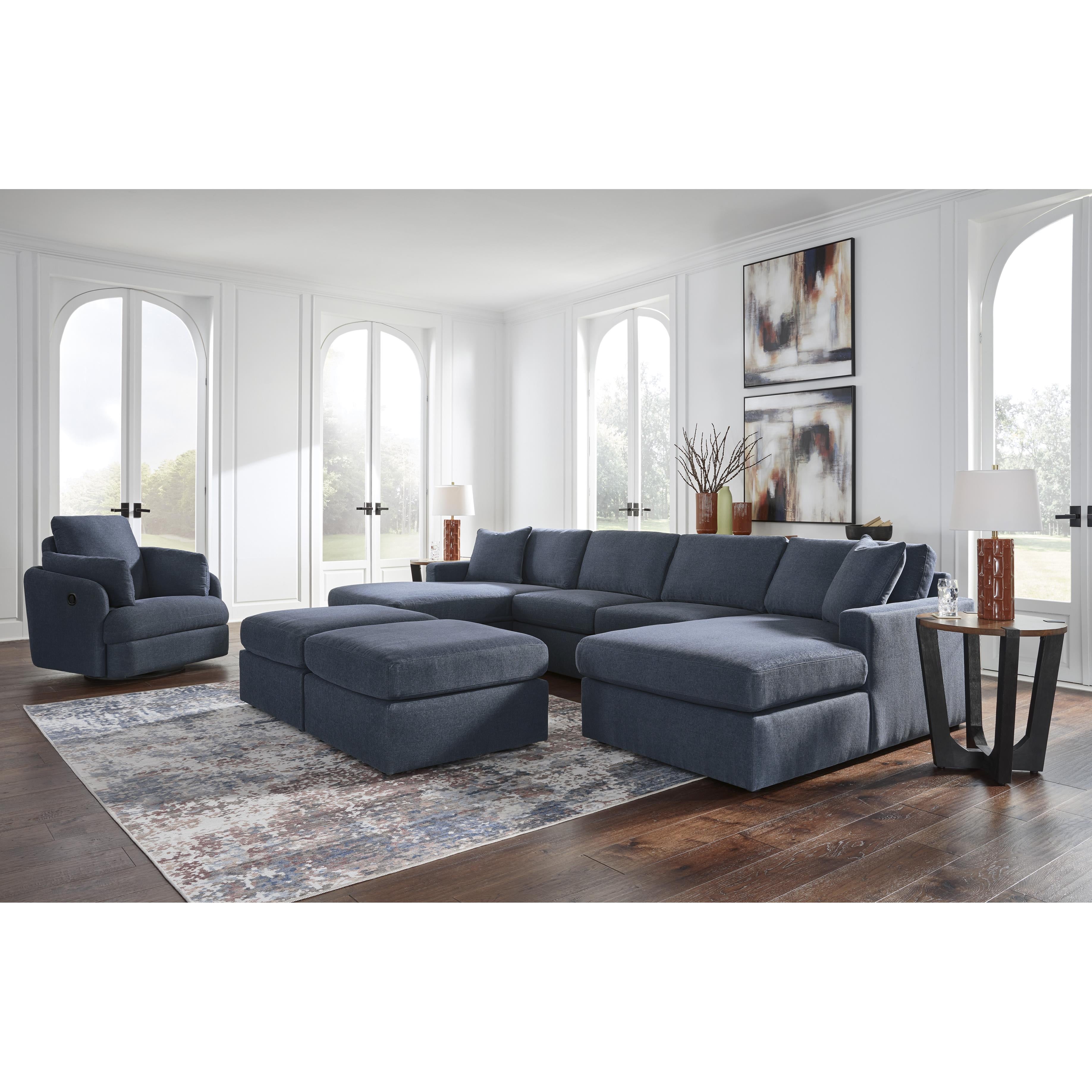  Manufacturer Color_Ink --  Modmax 92121S19 4 pc Double Chaise Sectional IMAGE 5