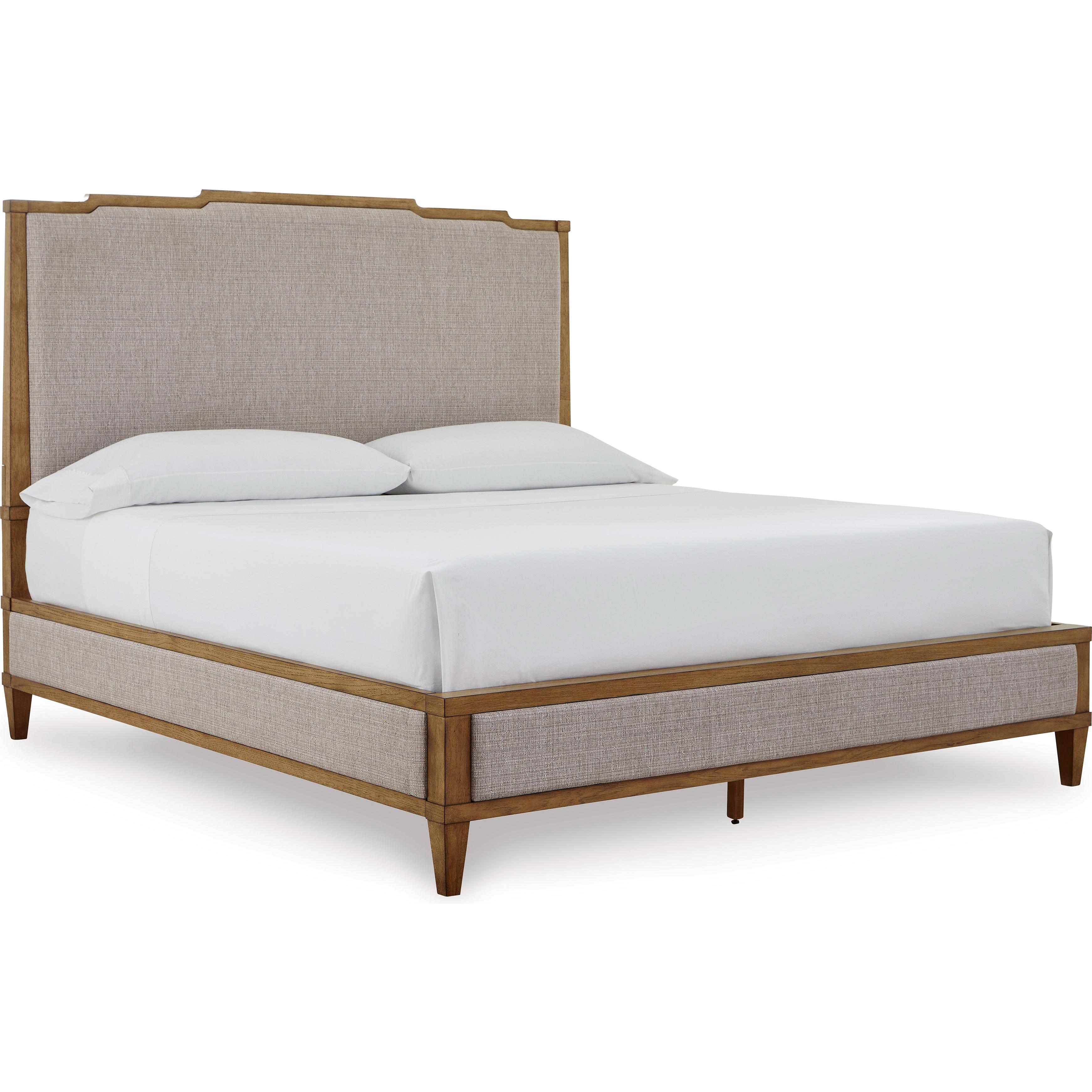  Size_King --  Sharlance B895B6 King Upholstered Panel Bed IMAGE 1