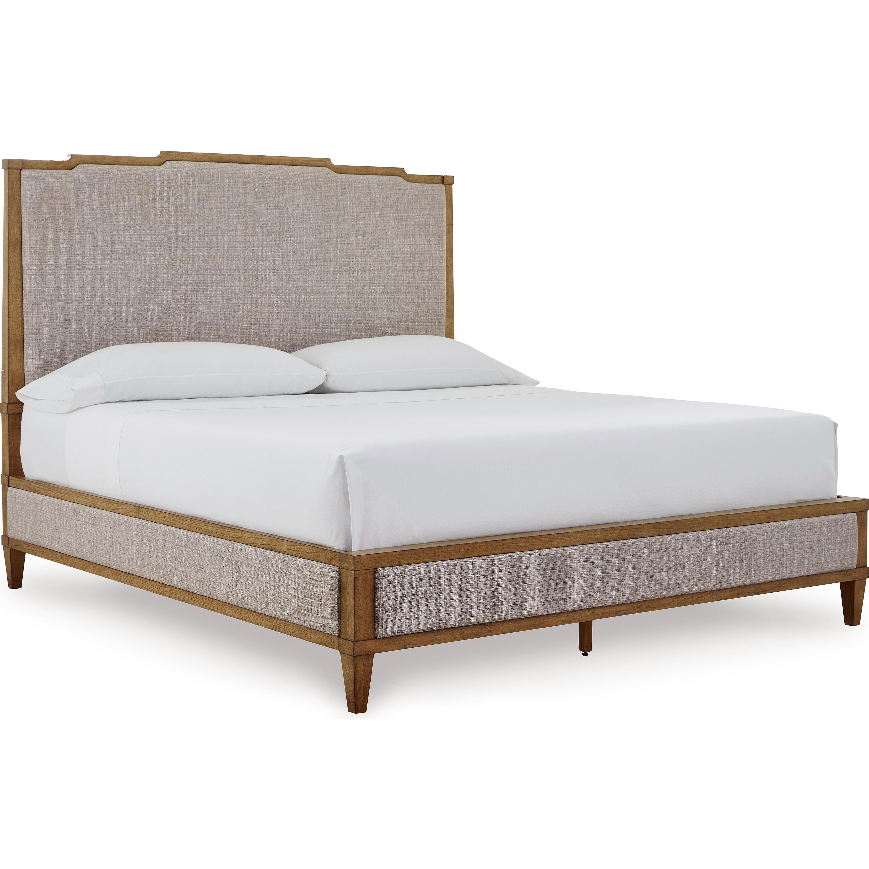  Size_California King --  Signature Design by Ashley Sharlance Upholstered Panel Bed IMAGE 1