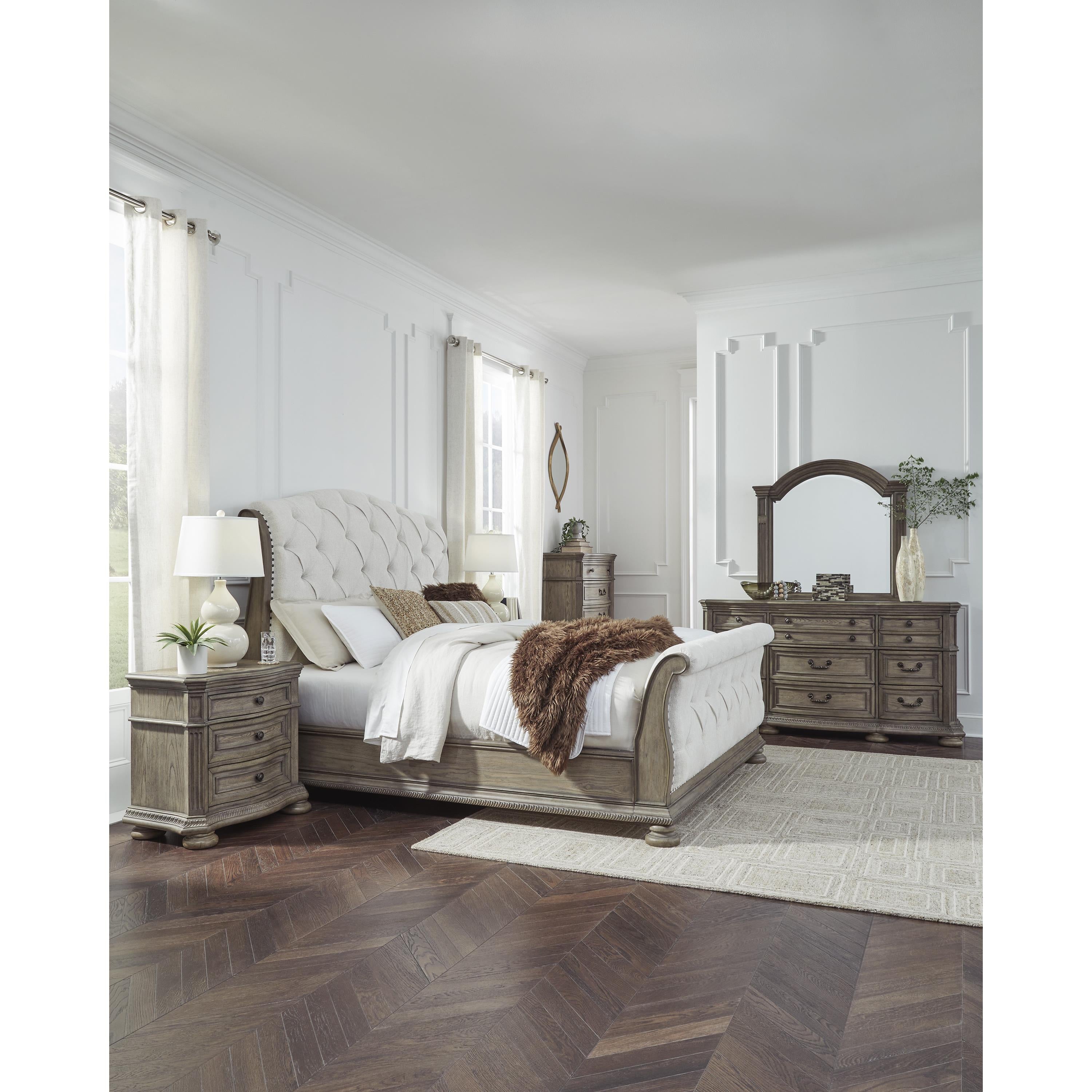  Size_King --  Ardenfield B944B4 King Upholstered Sleigh Bed IMAGE 9