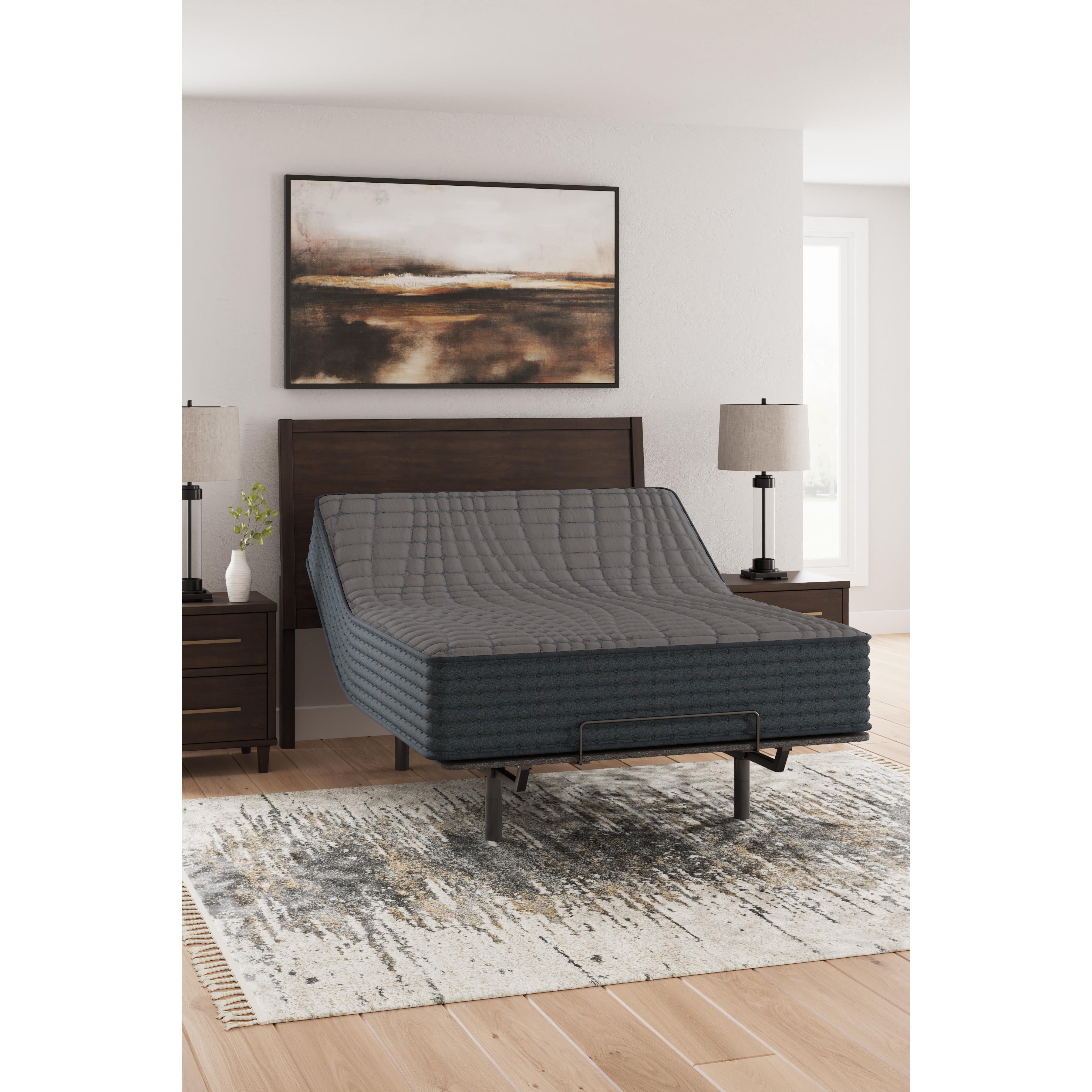  Size_Queen --  Sierra Sleep Gray 1200 Hybrid Mattress IMAGE 4