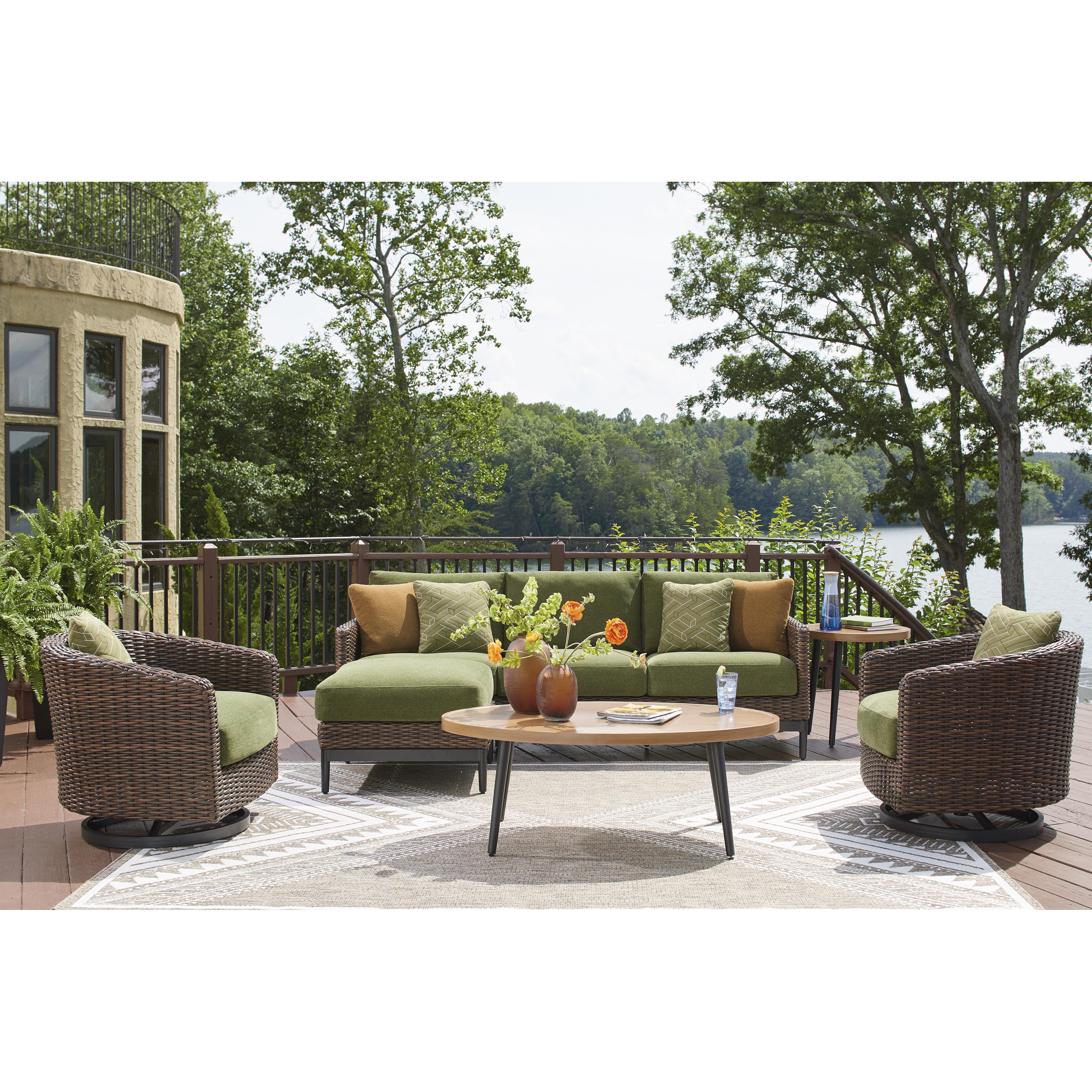  Signature Design by Ashley Horizon Hall P572-821 Swivel Lounge with Cushion IMAGE 15