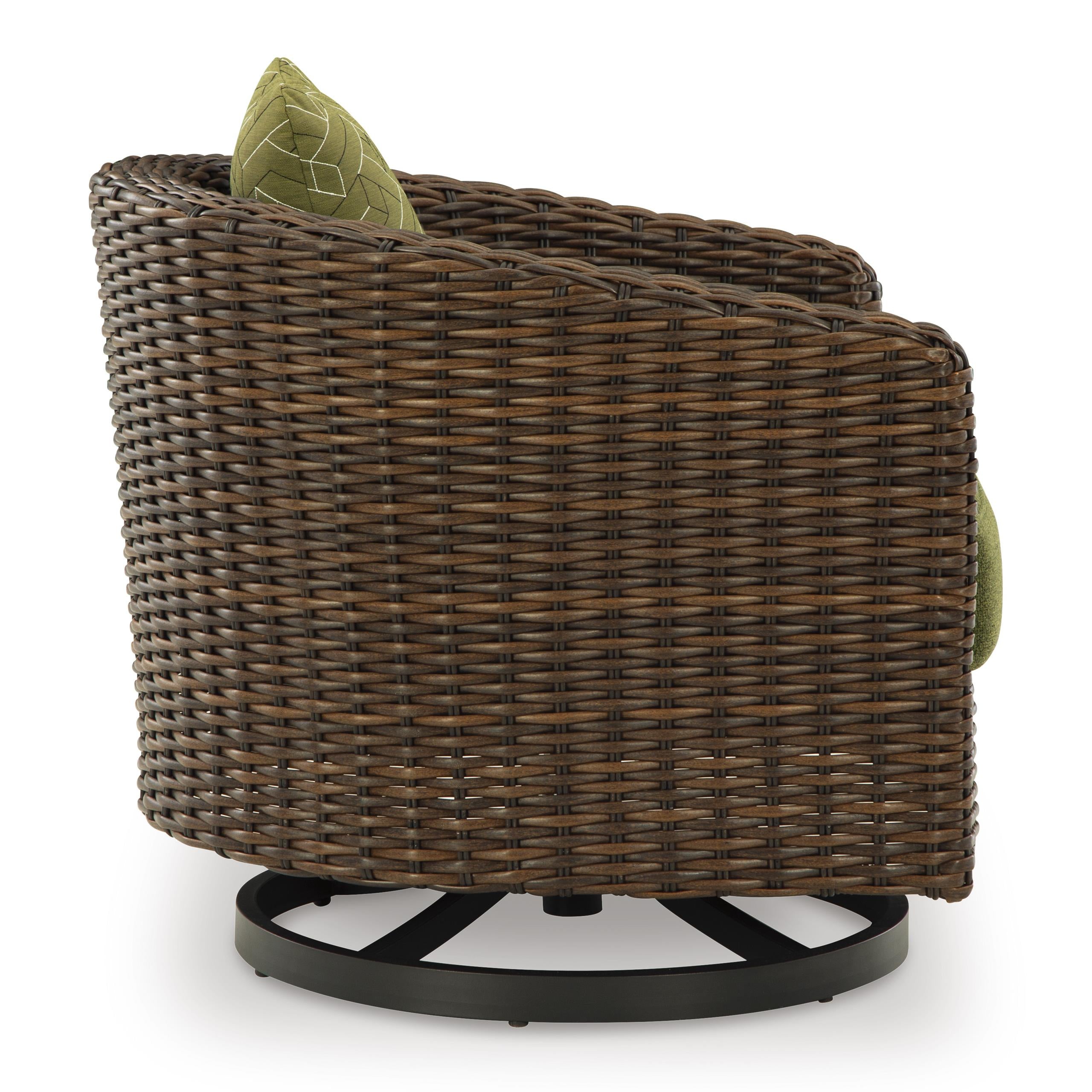  Signature Design by Ashley Horizon Hall P572-821 Swivel Lounge with Cushion IMAGE 3
