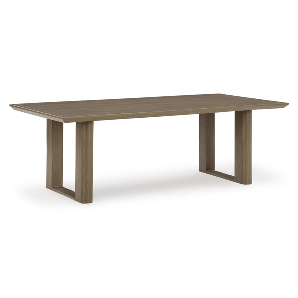 Signature Design by Ashley Serene Bay P671-625 Rectangular Dining Table with Umbrella Option