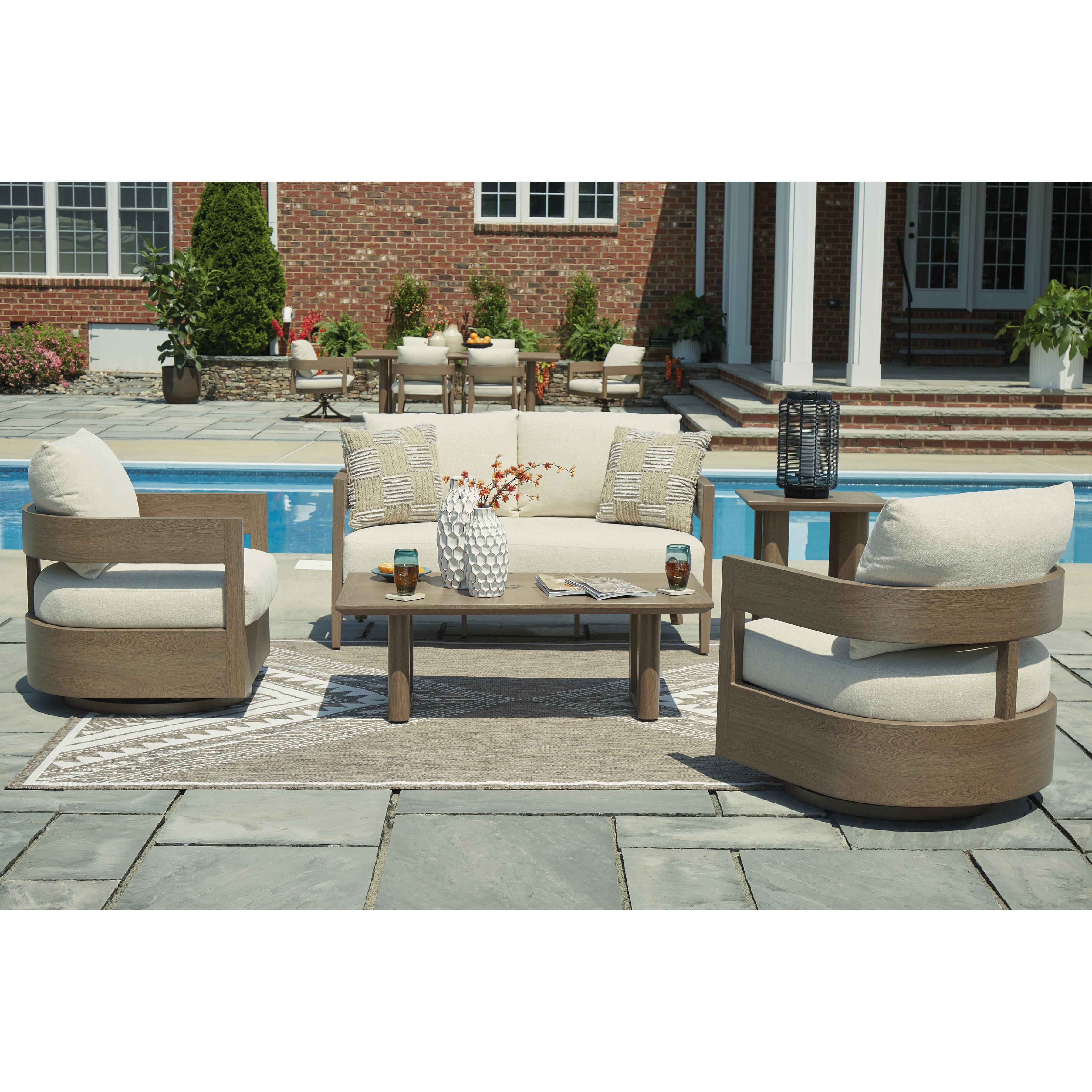  Signature Design by Ashley Serene Bay P671-821 Swivel Glider Chair with Cushion IMAGE 8