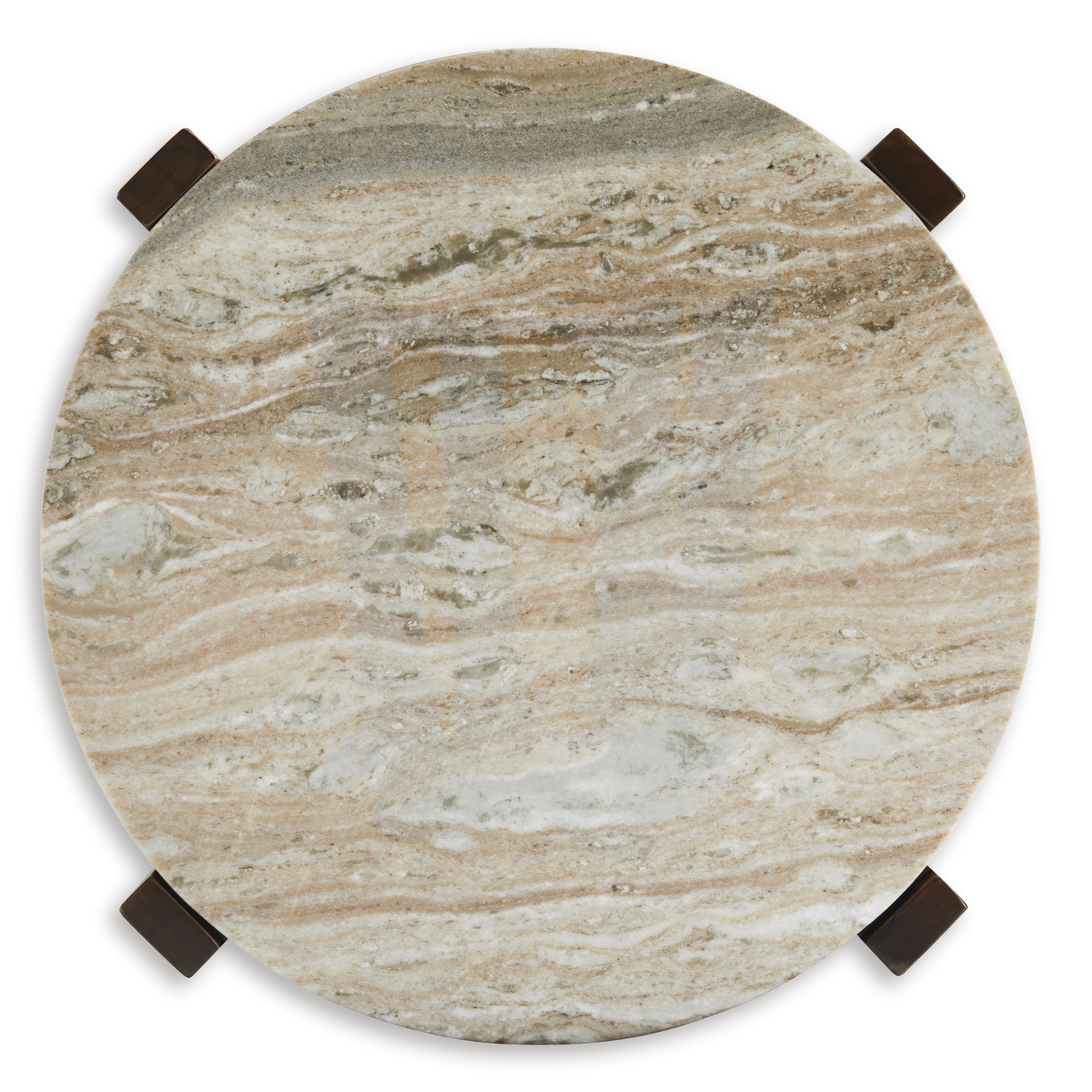  Signature Design by Ashley Tanidore T667-6 Round End Table IMAGE 3