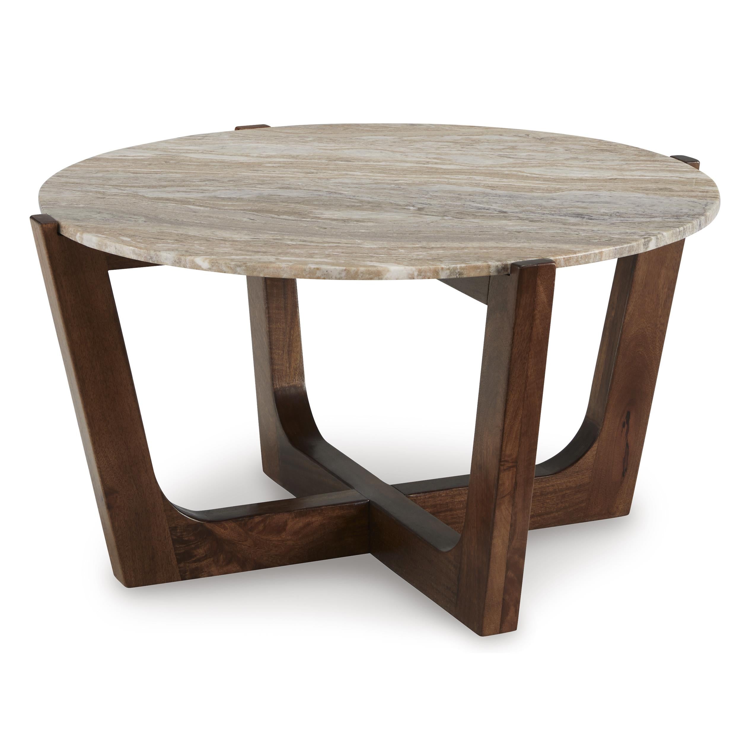  Signature Design by Ashley Tanidore T667-8 Round Cocktail Table IMAGE 1