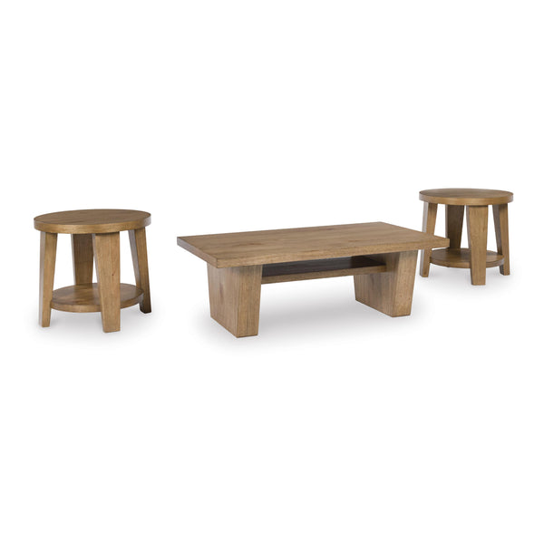Signature Design by Ashley Kristiland T674T1 Coffee Table and 2 End Tables