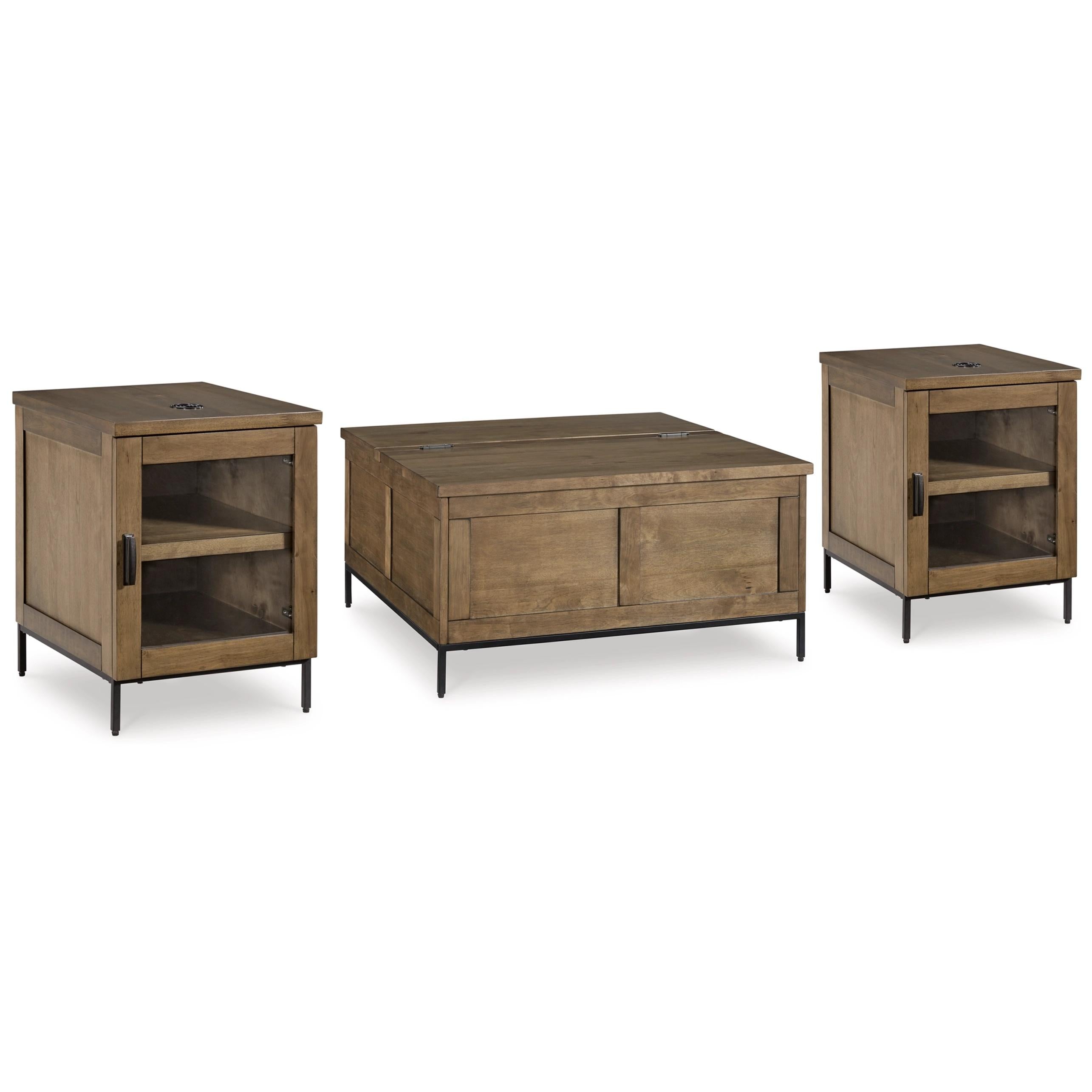  Signature Design by Ashley Torlanta T686T1 Coffee Table and 2 End Tables IMAGE 1