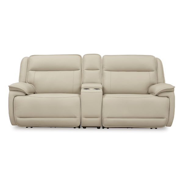 Signature Design by Ashley Double Deal U13001S4 2 pc Power Reclining Loveseat Sectional with Console