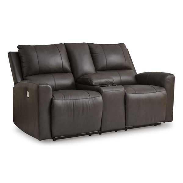 Signature Design by Ashley Boxmere U1310096 Double Reclining Power Loveseat with Console