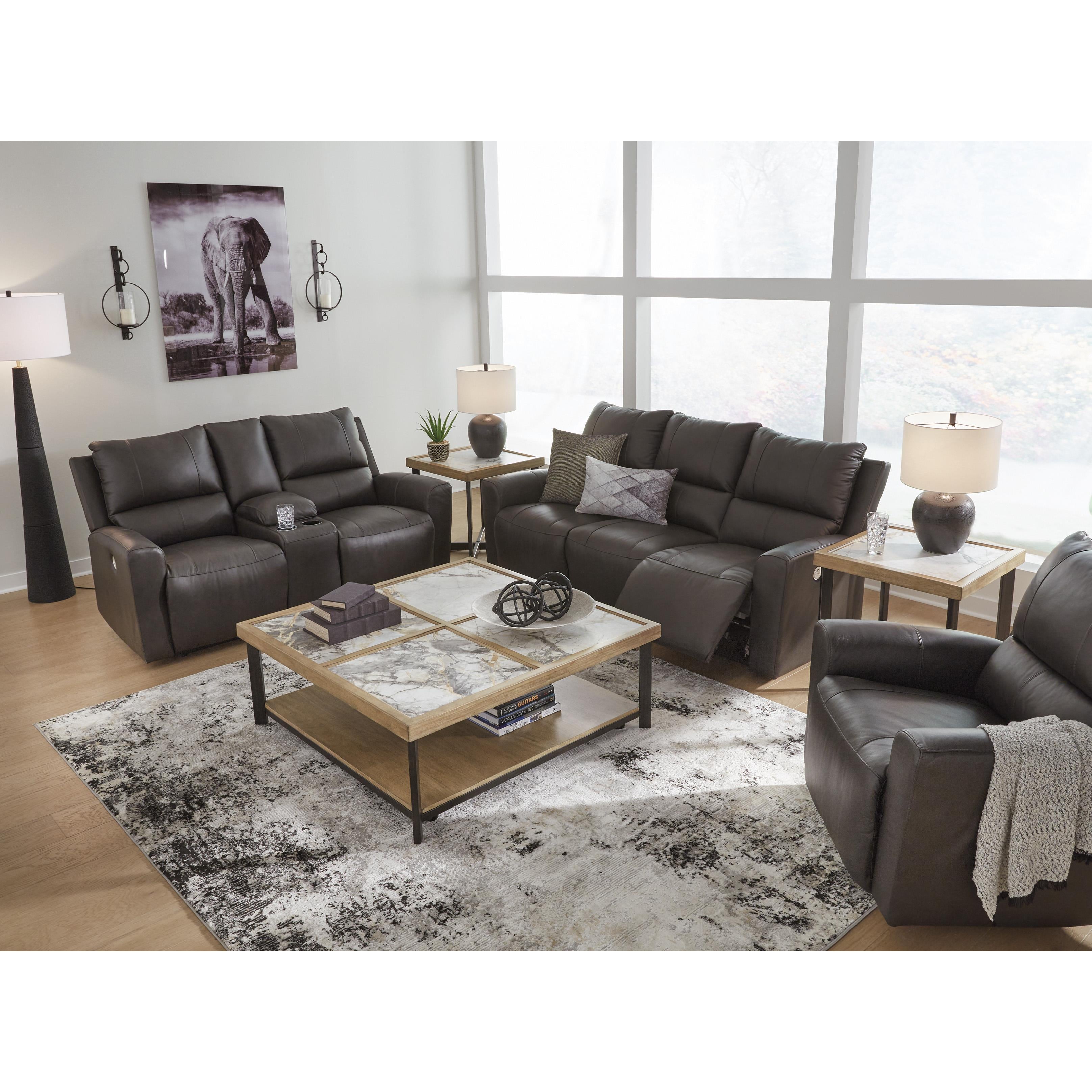  Signature Design by Ashley Boxmere U1310096 Double Reclining Power Loveseat with Console IMAGE 10