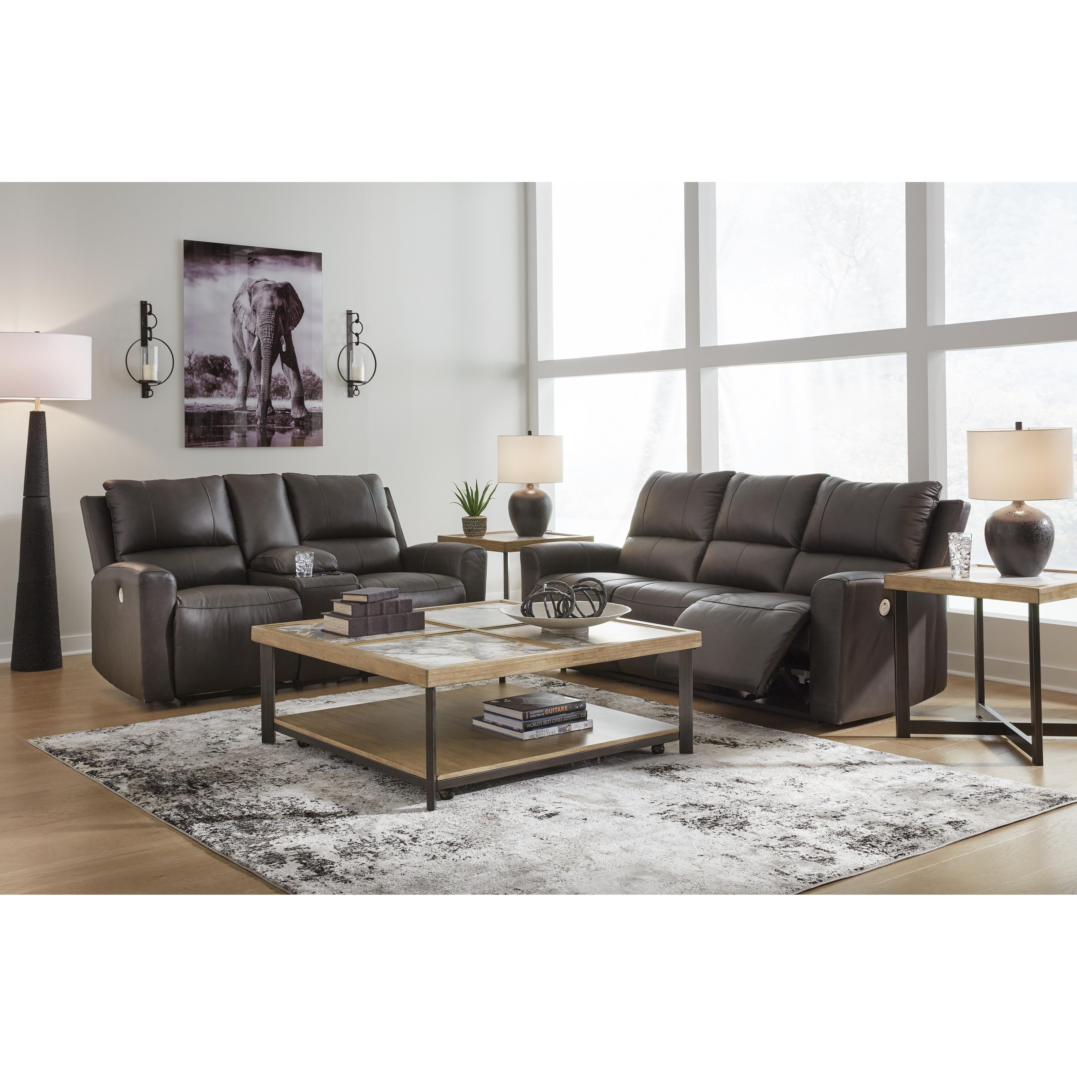  Signature Design by Ashley Boxmere U1310096 Double Reclining Power Loveseat with Console IMAGE 11