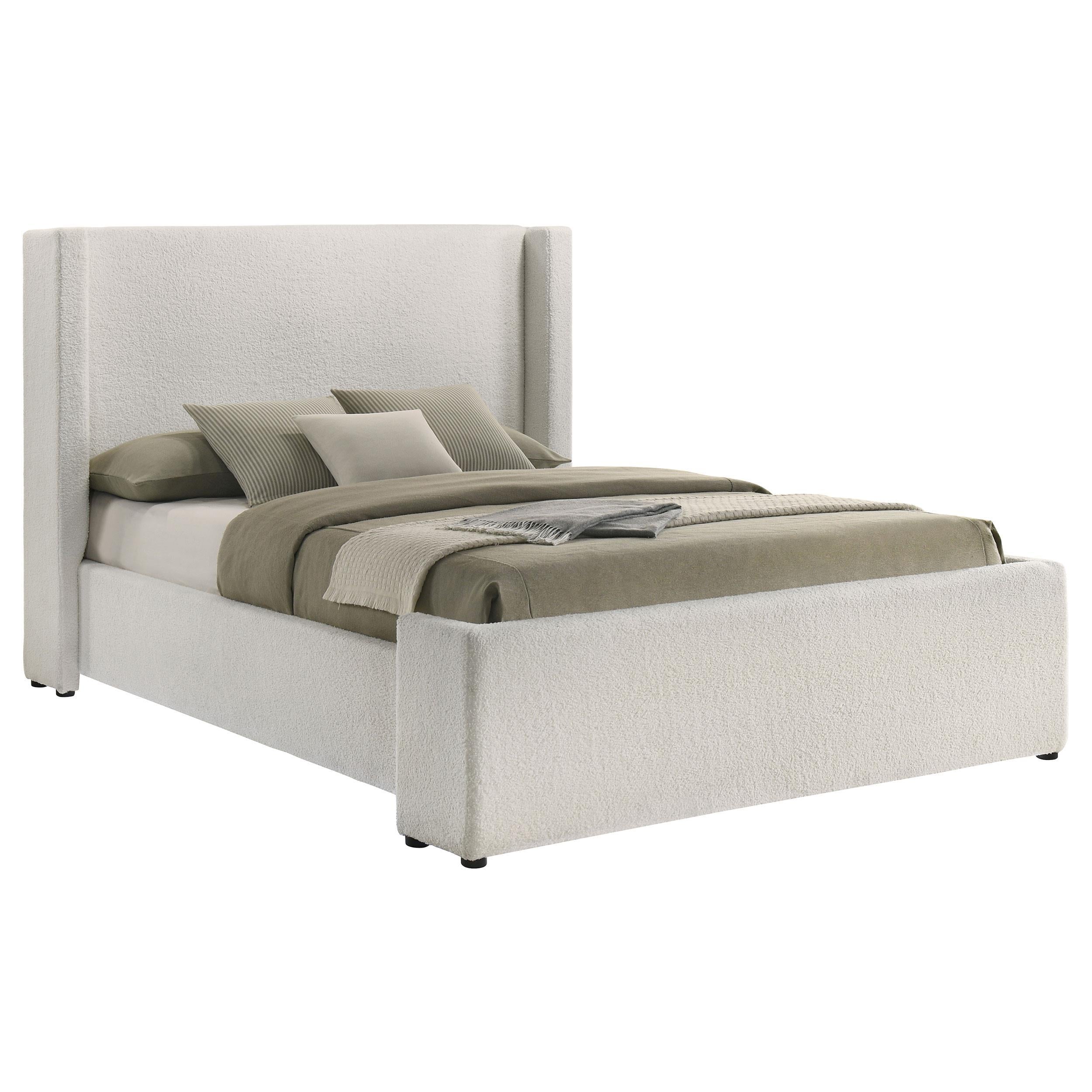  Size_Queen --  Coaster Furniture Alamosa Upholstered Platform Bed IMAGE 1