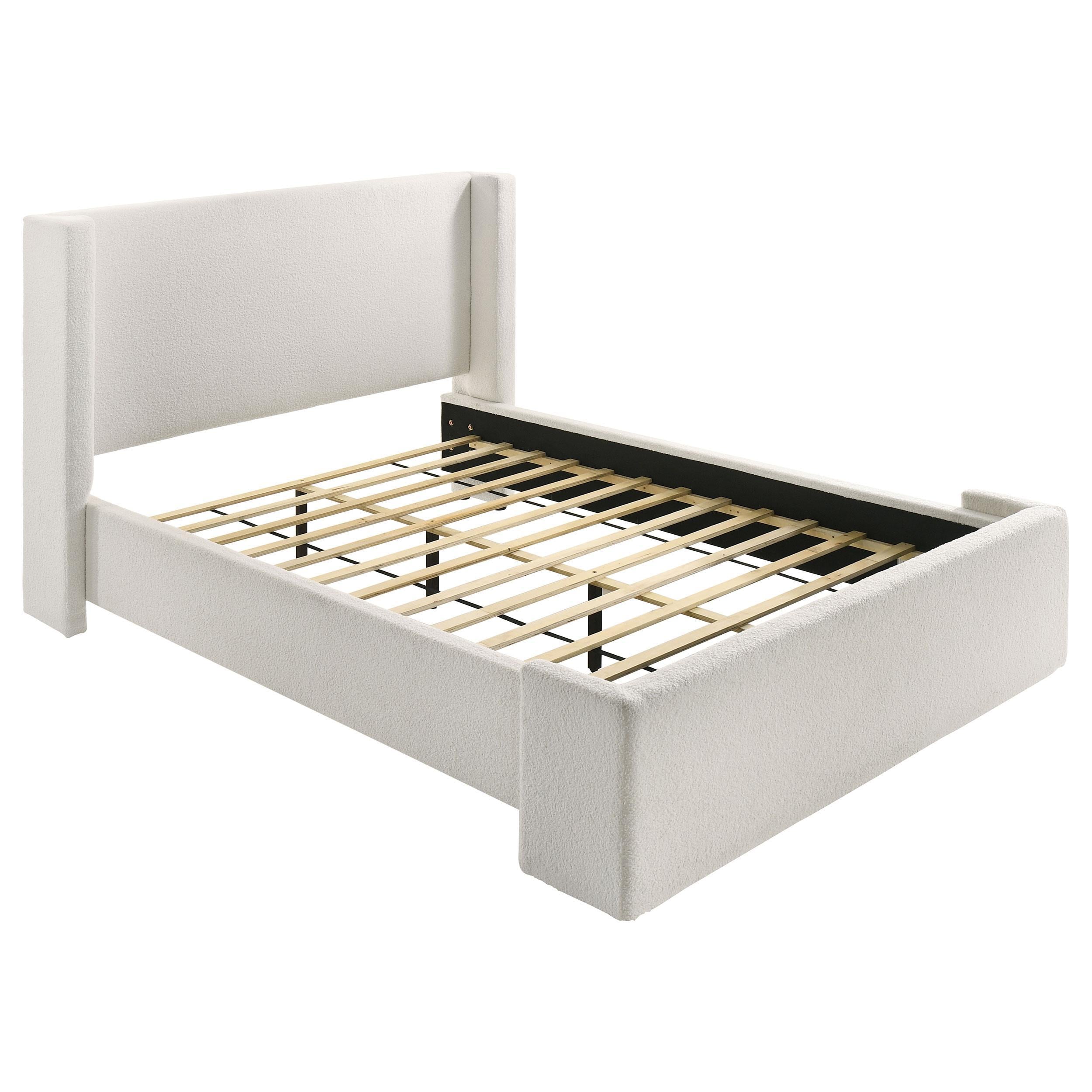  Size_Queen --  Coaster Furniture Alamosa Upholstered Platform Bed IMAGE 3