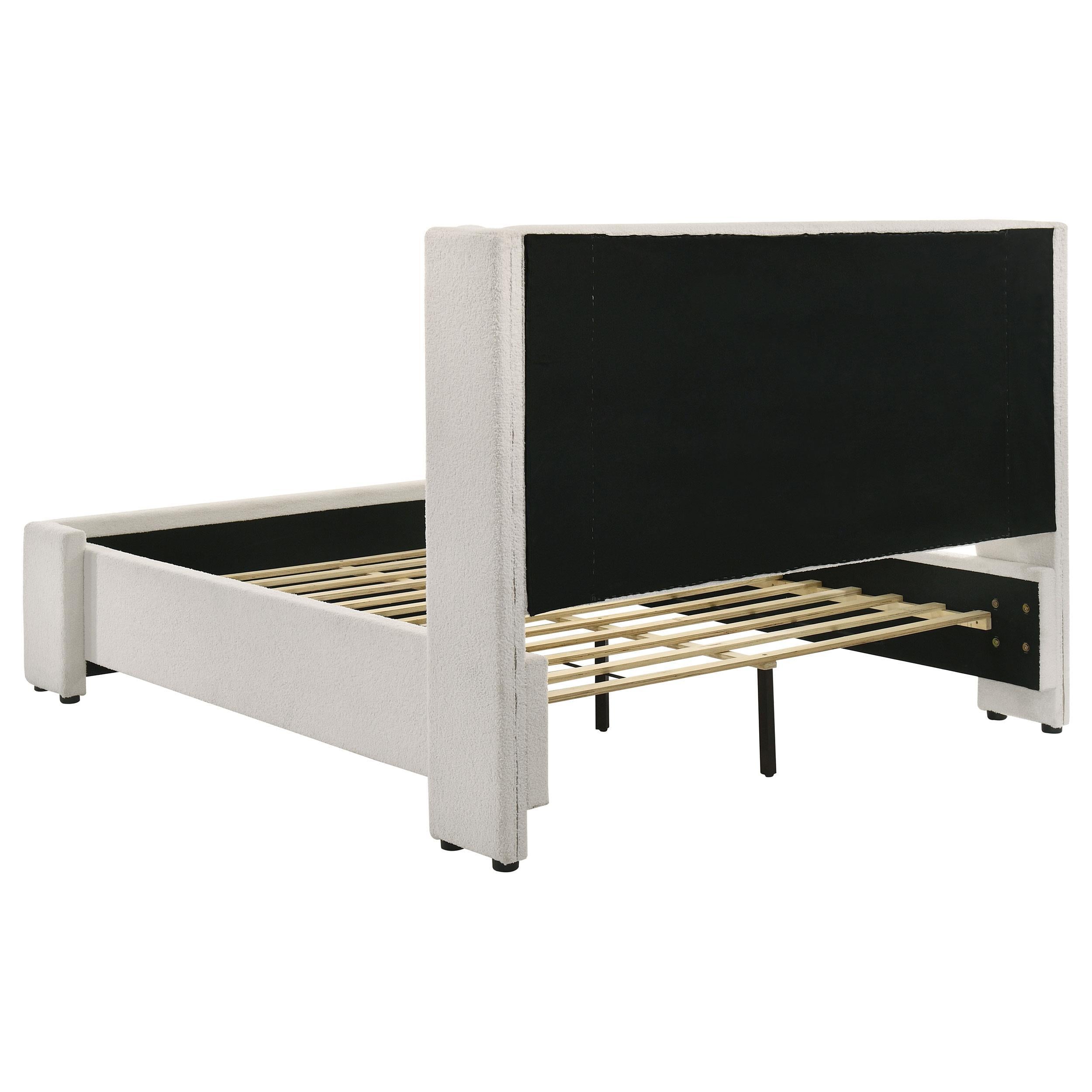  Size_Queen --  Coaster Furniture Alamosa Upholstered Platform Bed IMAGE 4