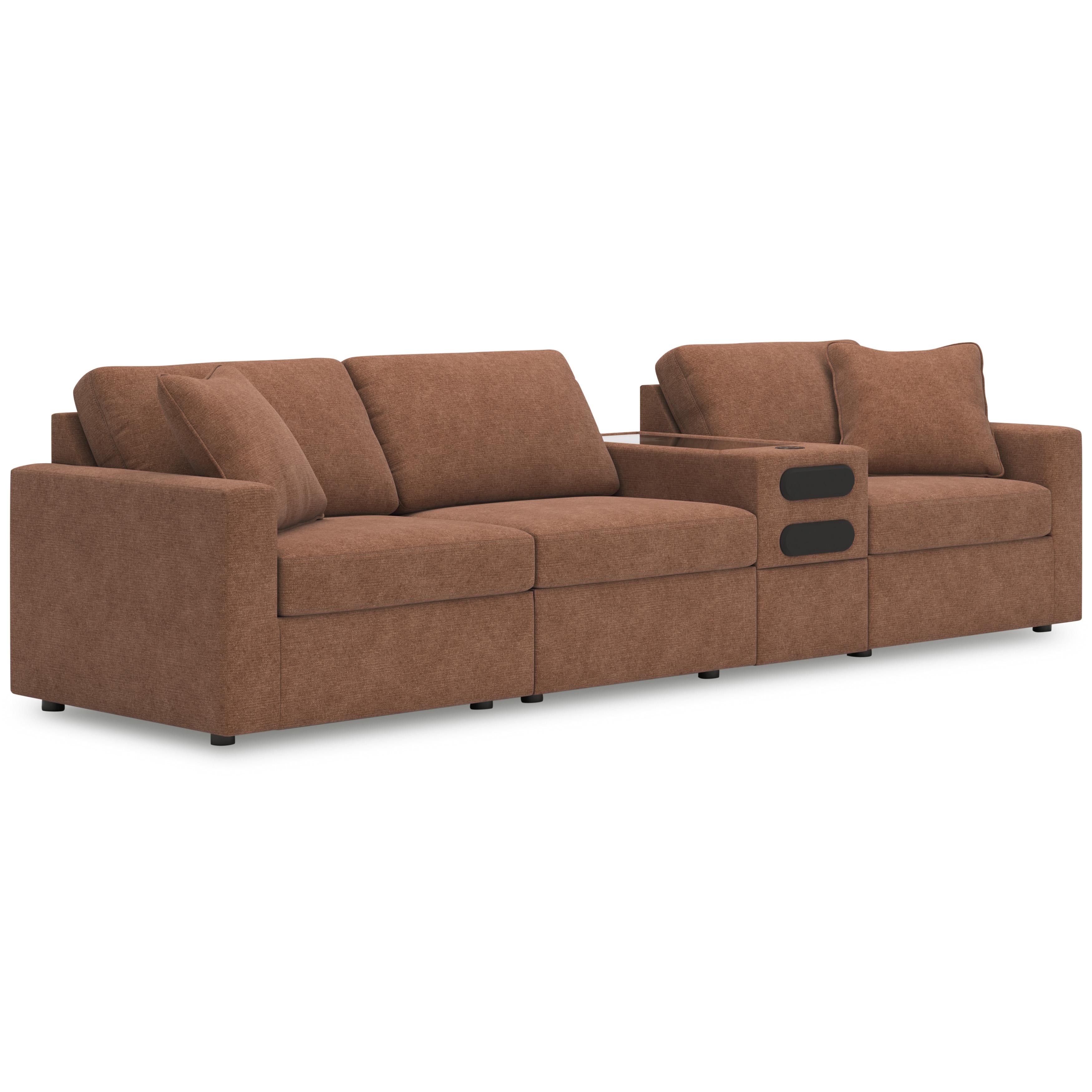  Manufacturer Color_Spice --  Signature Design by Ashley Modmax Fabric 4 pc Sectional IMAGE 1