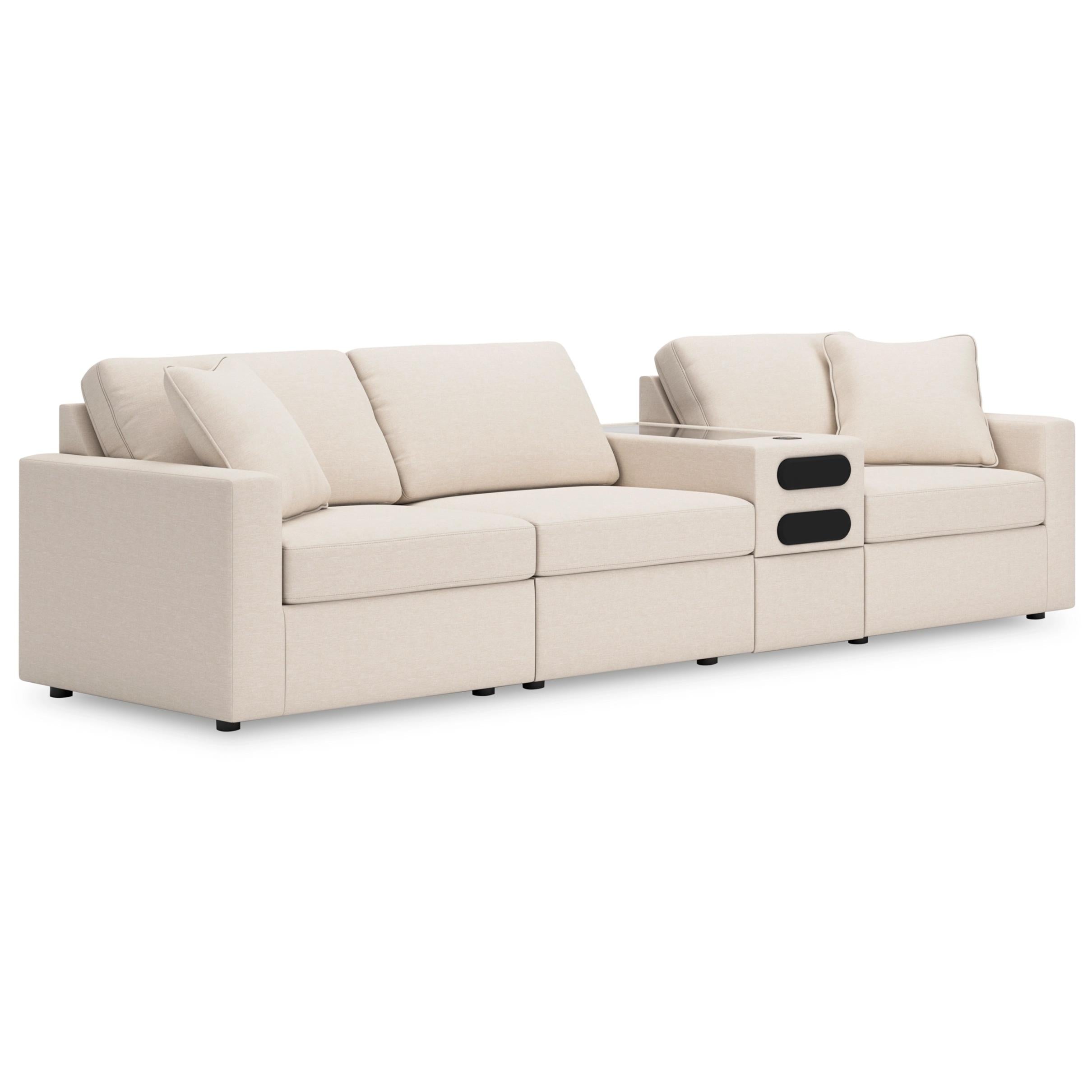  Manufacturer Color_Oyster --  Modmax 92103S28 4 pc Sectional with Audio Console IMAGE 1