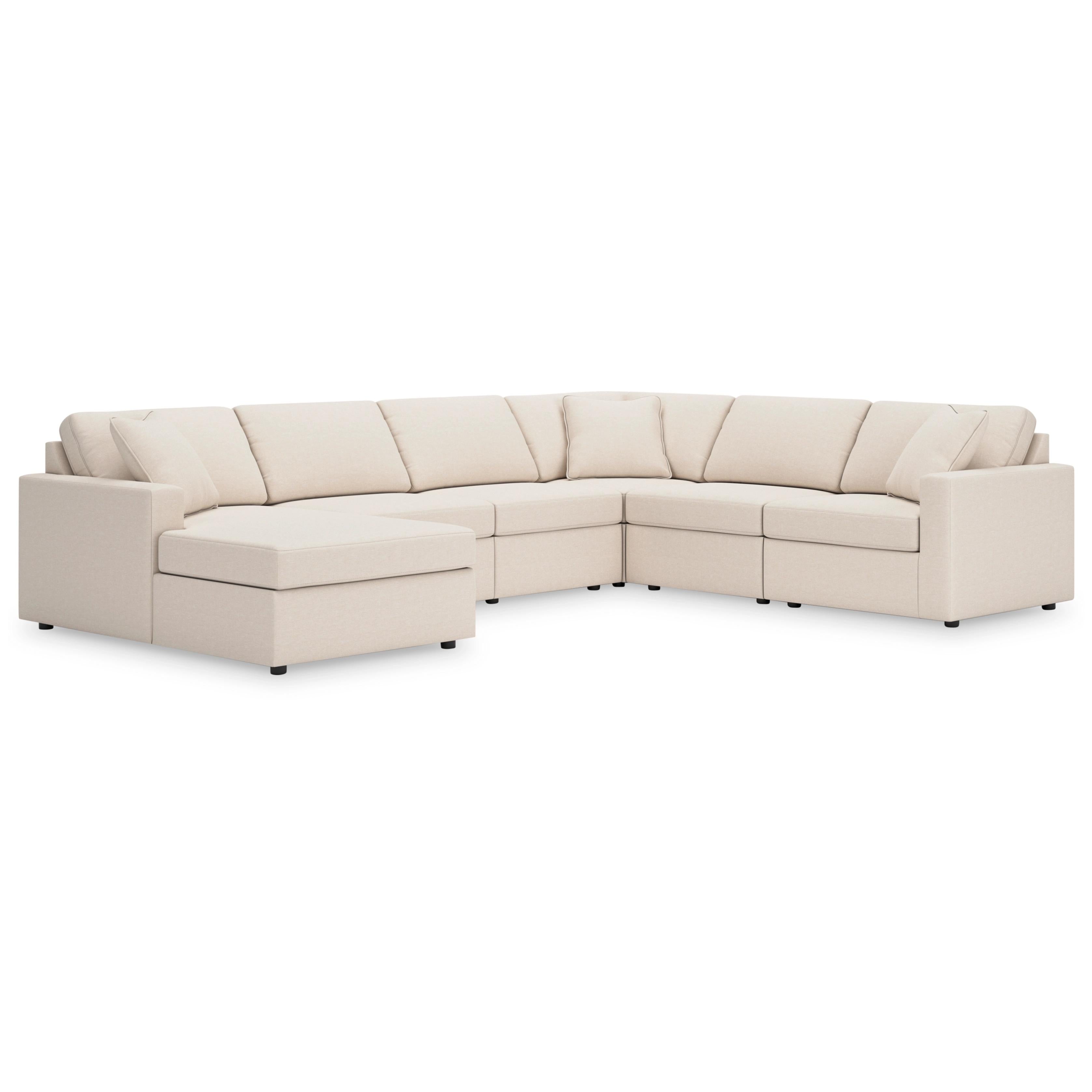  Manufacturer Color_Oyster --  Modmax 92103S45 6 pc Sectional with Chaise IMAGE 1
