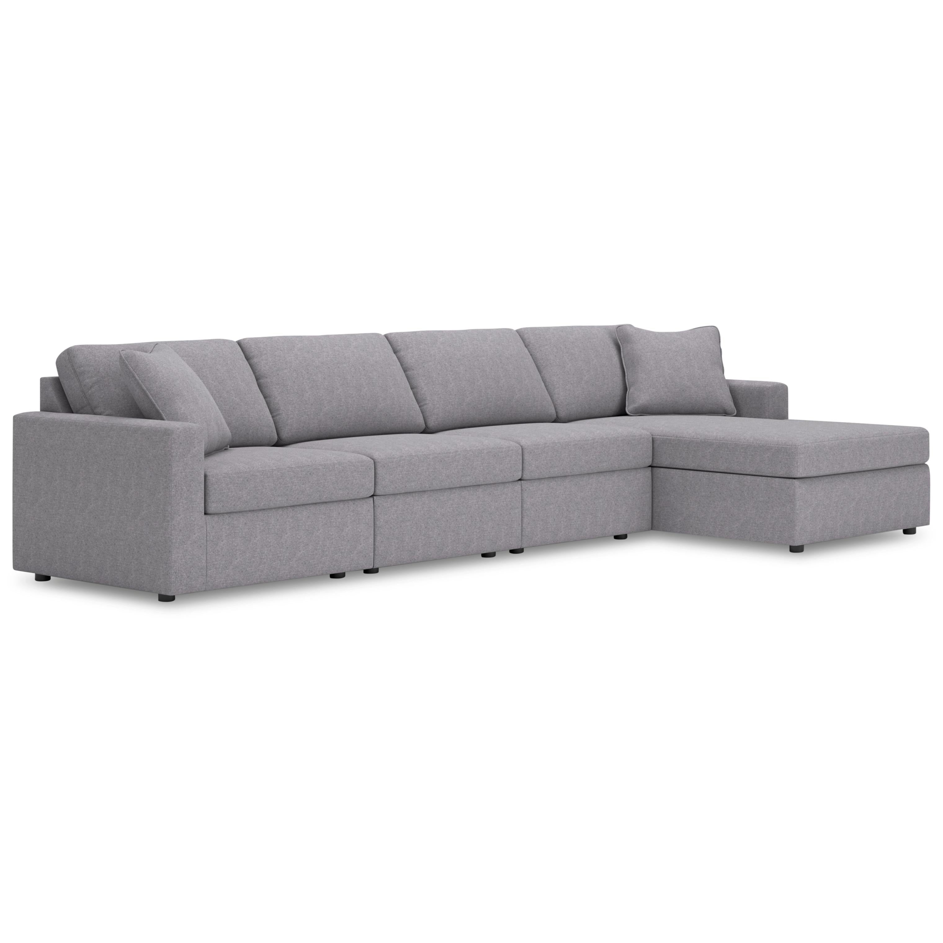  Manufacturer Color_Granite --  Modmax 92104S27 4 pc Sectional with Chaise IMAGE 1